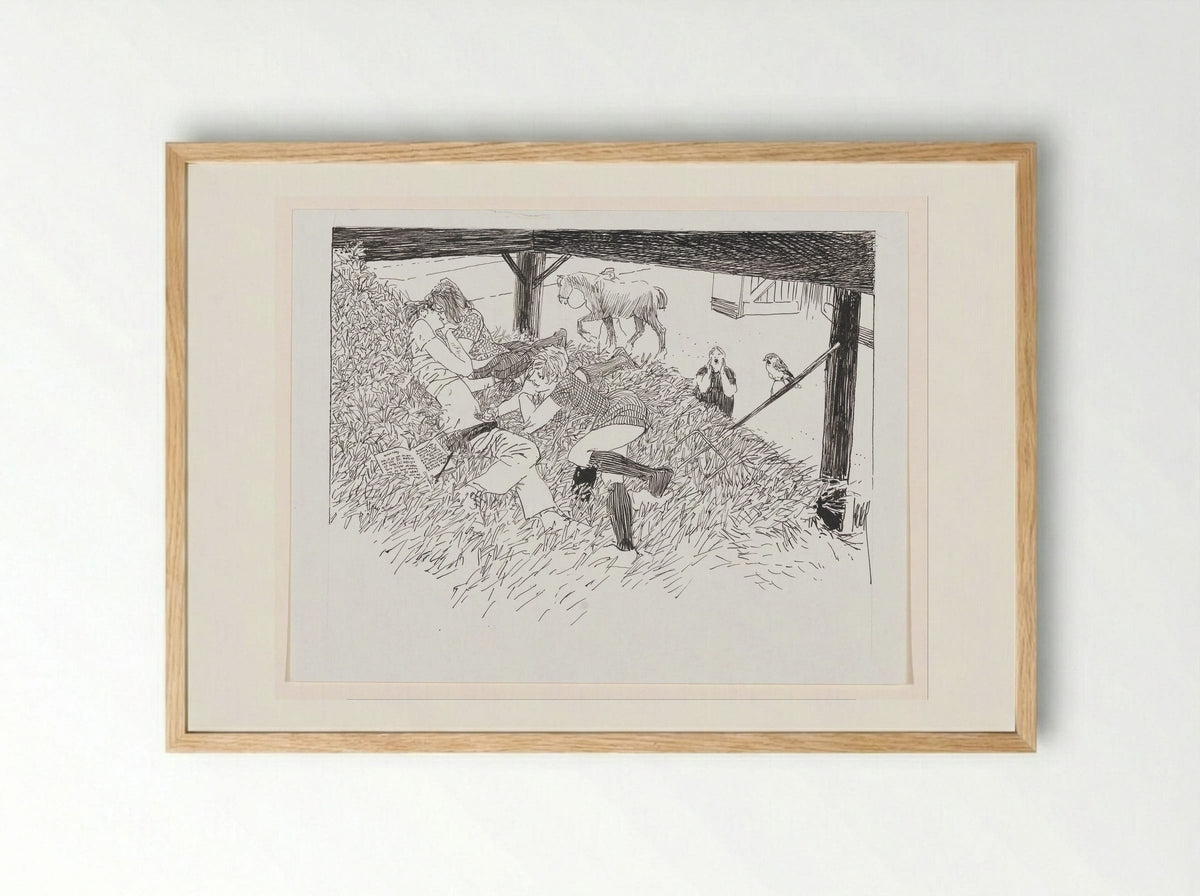 Hooikoorts (Hay Fever) - Peter van Straaten - Framed Print Wood