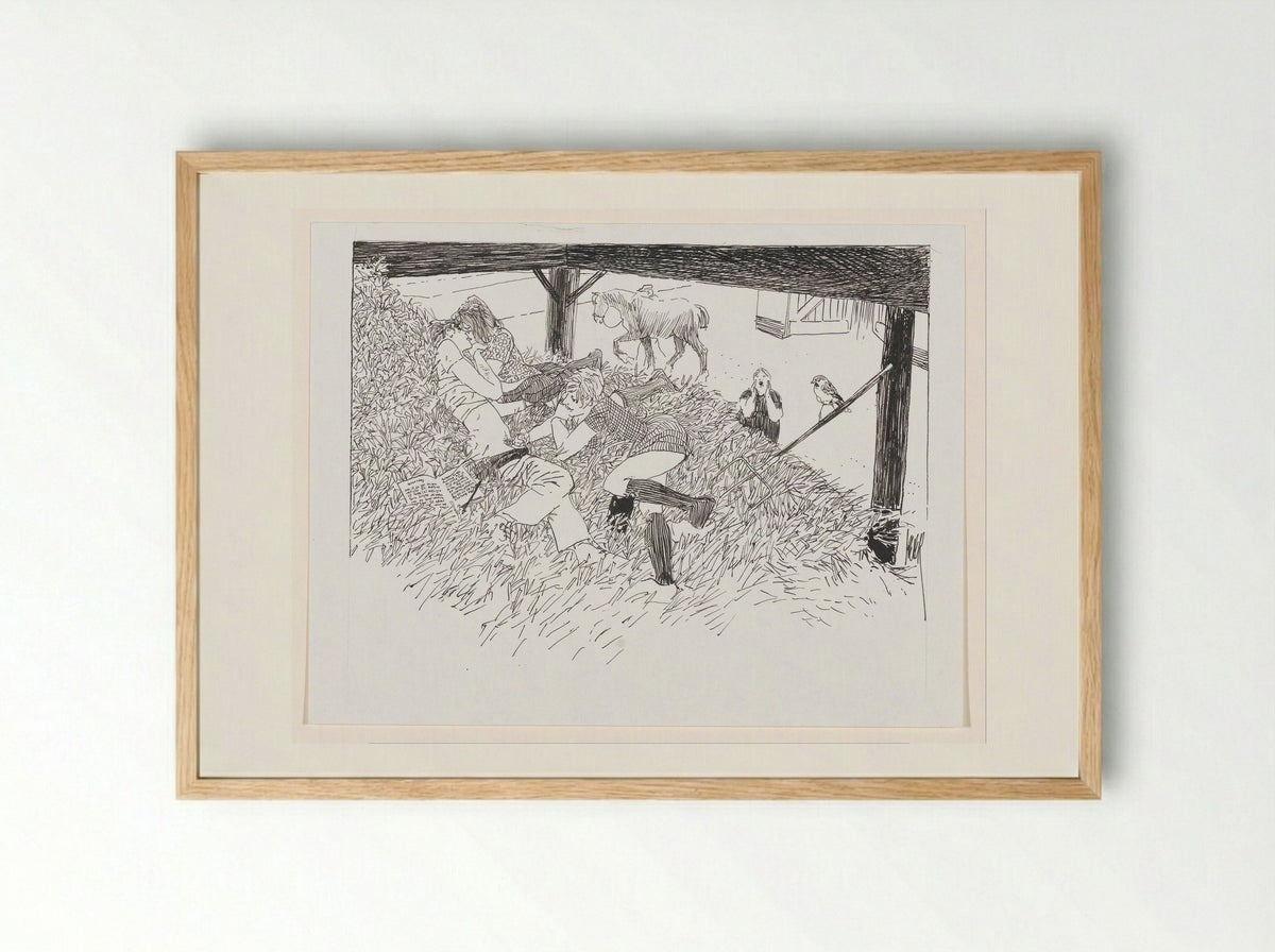 Hooikoorts (Hay Fever) - Peter van Straaten - Framed Print Wood