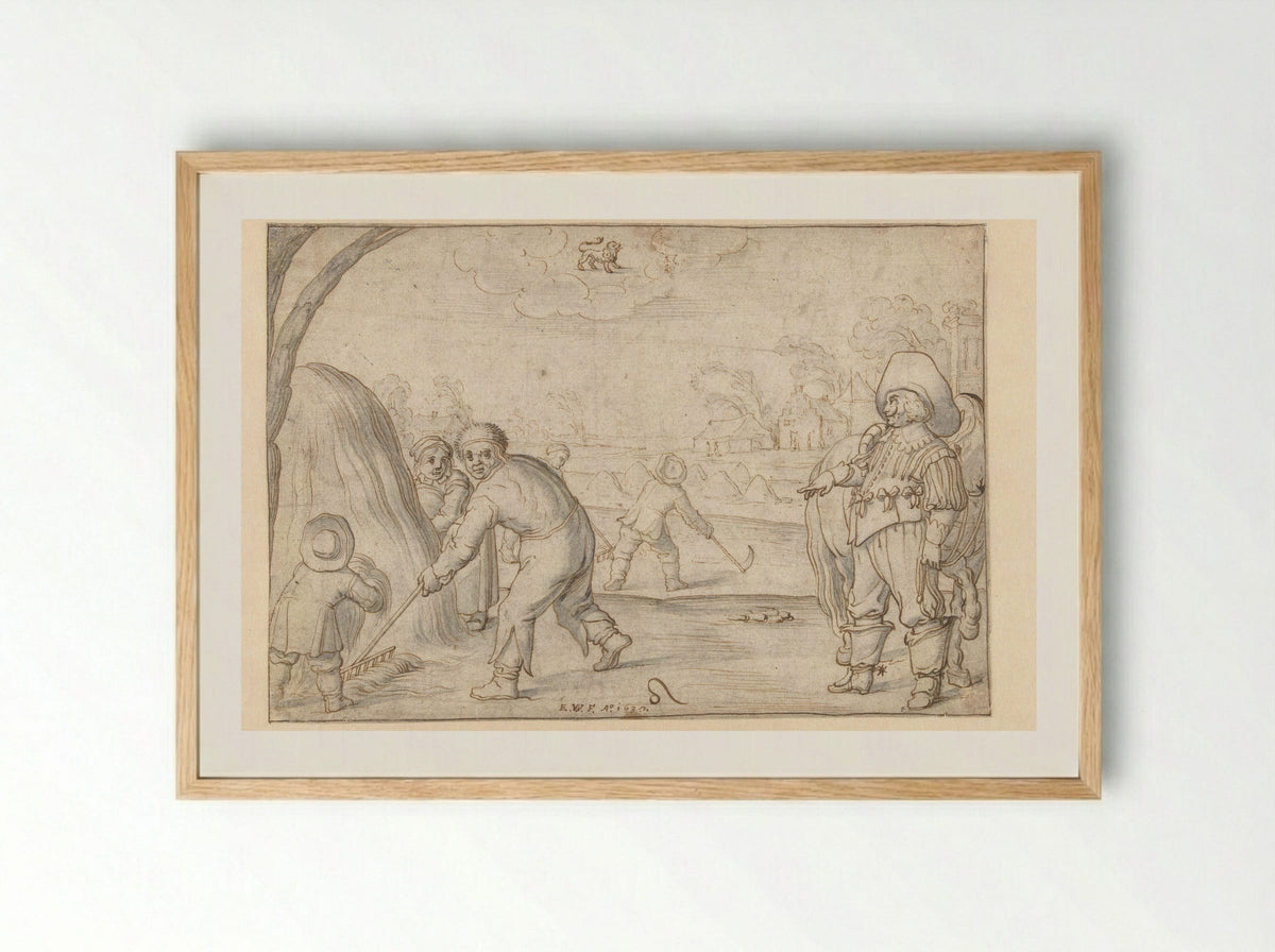 Hooimaand (July) - Evert Wyntgis - Framed Print Wood