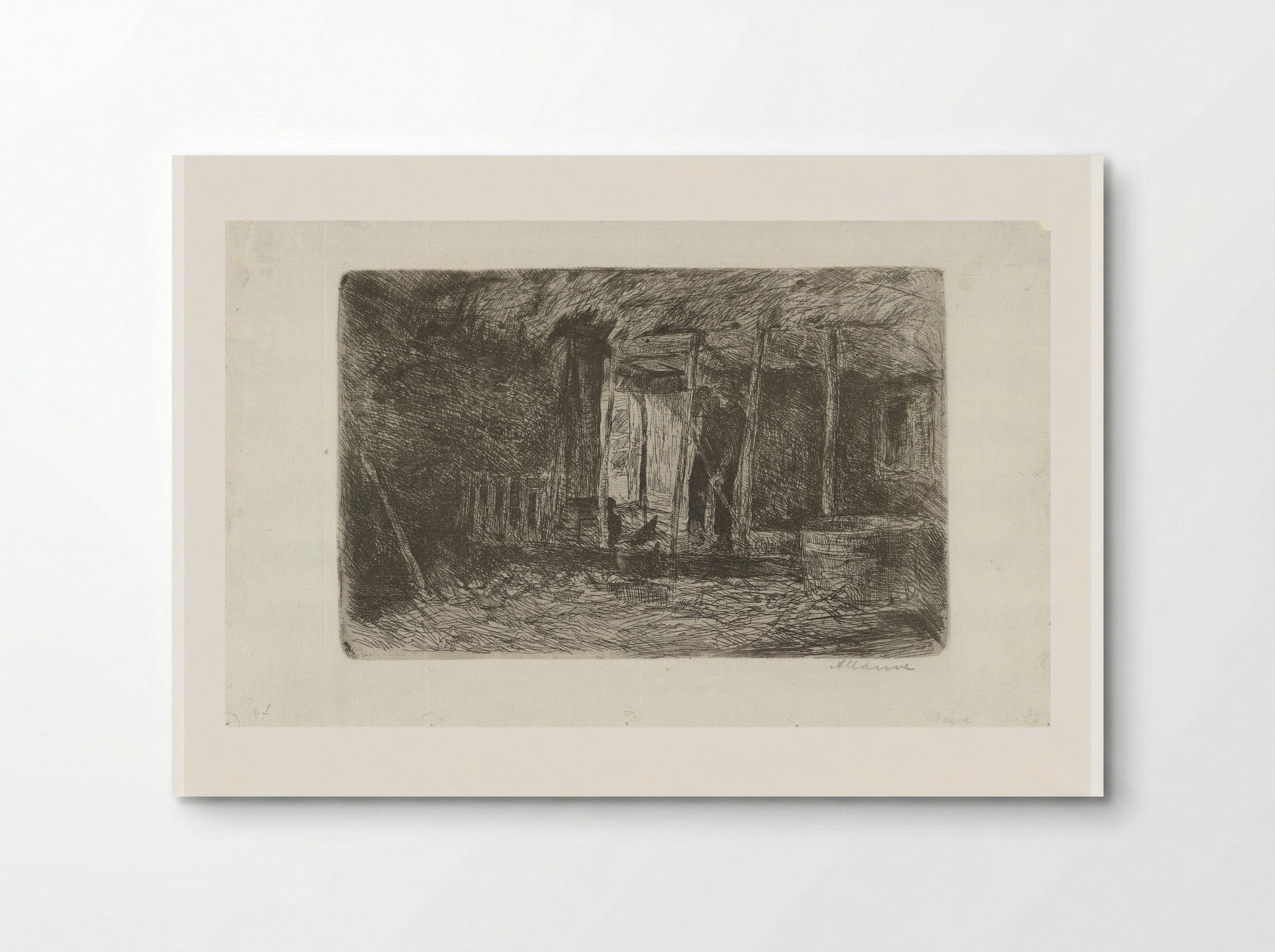 Hooischuur (Hay Barn) - Anton Mauve - Poster