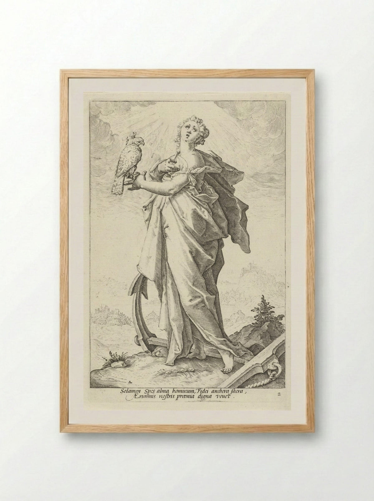 Hoop (Spes) - Claes Jansz. Visscher (II) - Framed Print Wood