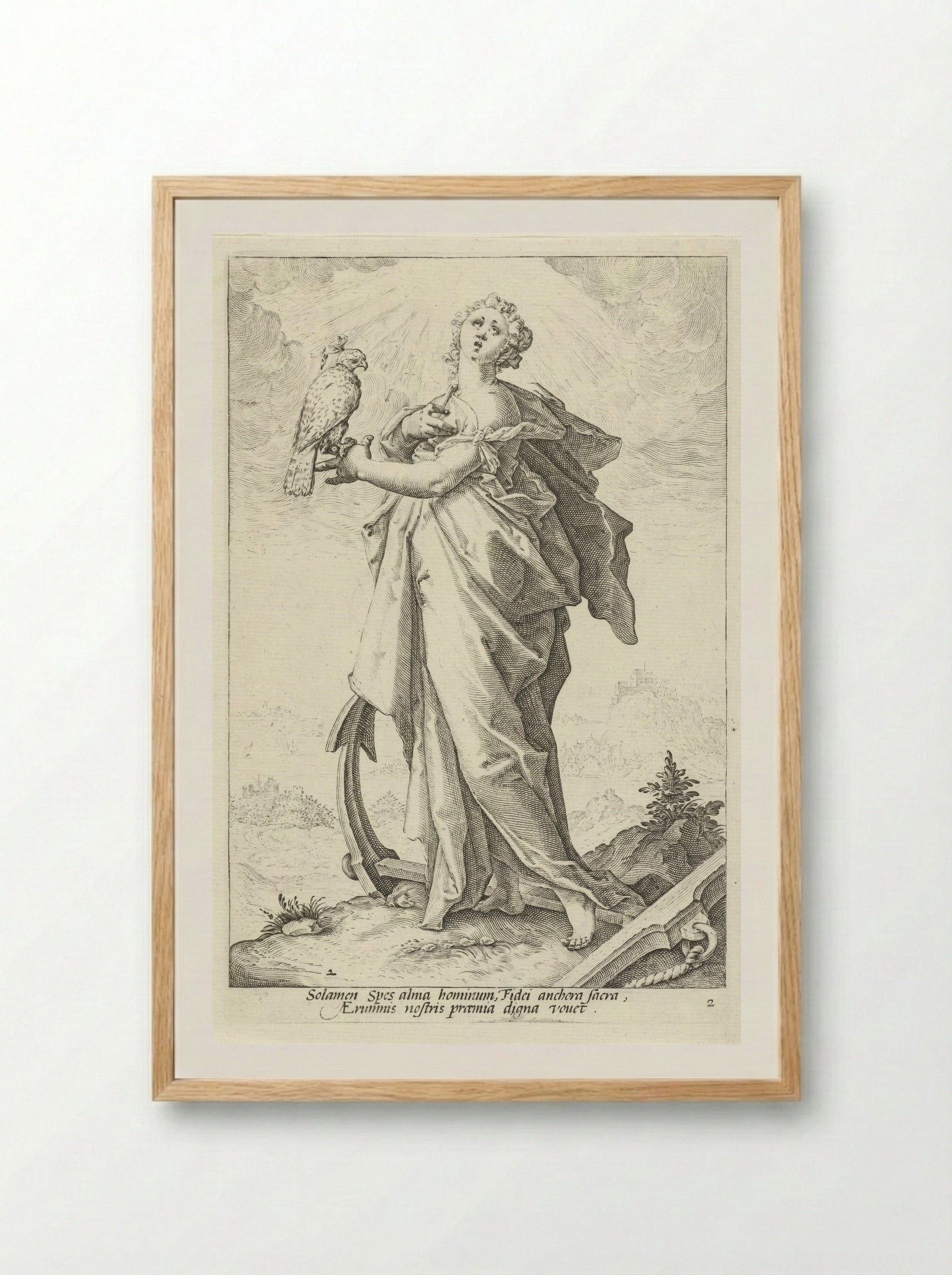 Hoop (Spes) - Claes Jansz. Visscher (II) - Framed Print Wood
