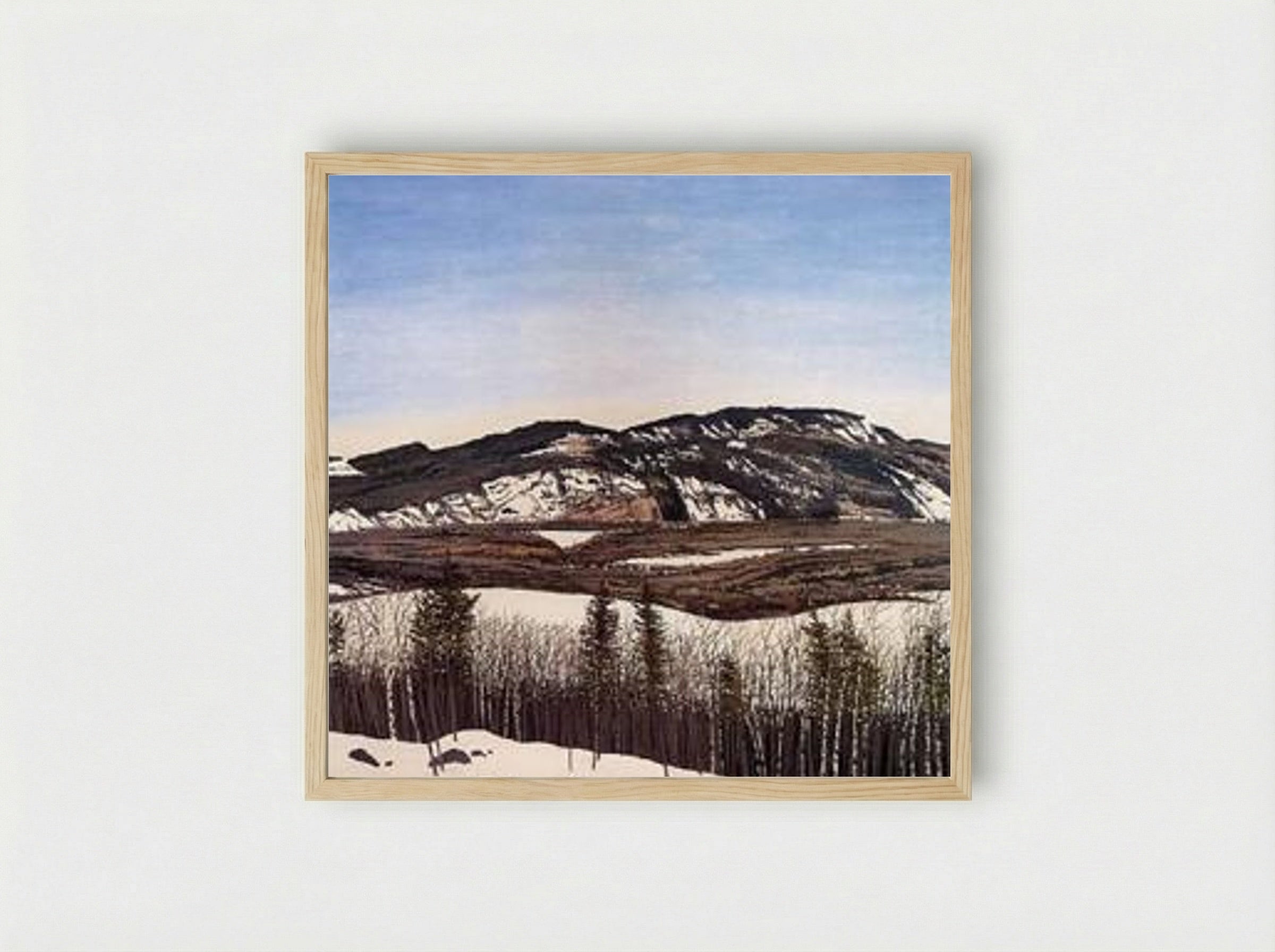 Hope to Megunticook - Neil Welliver - Framed Print Wood