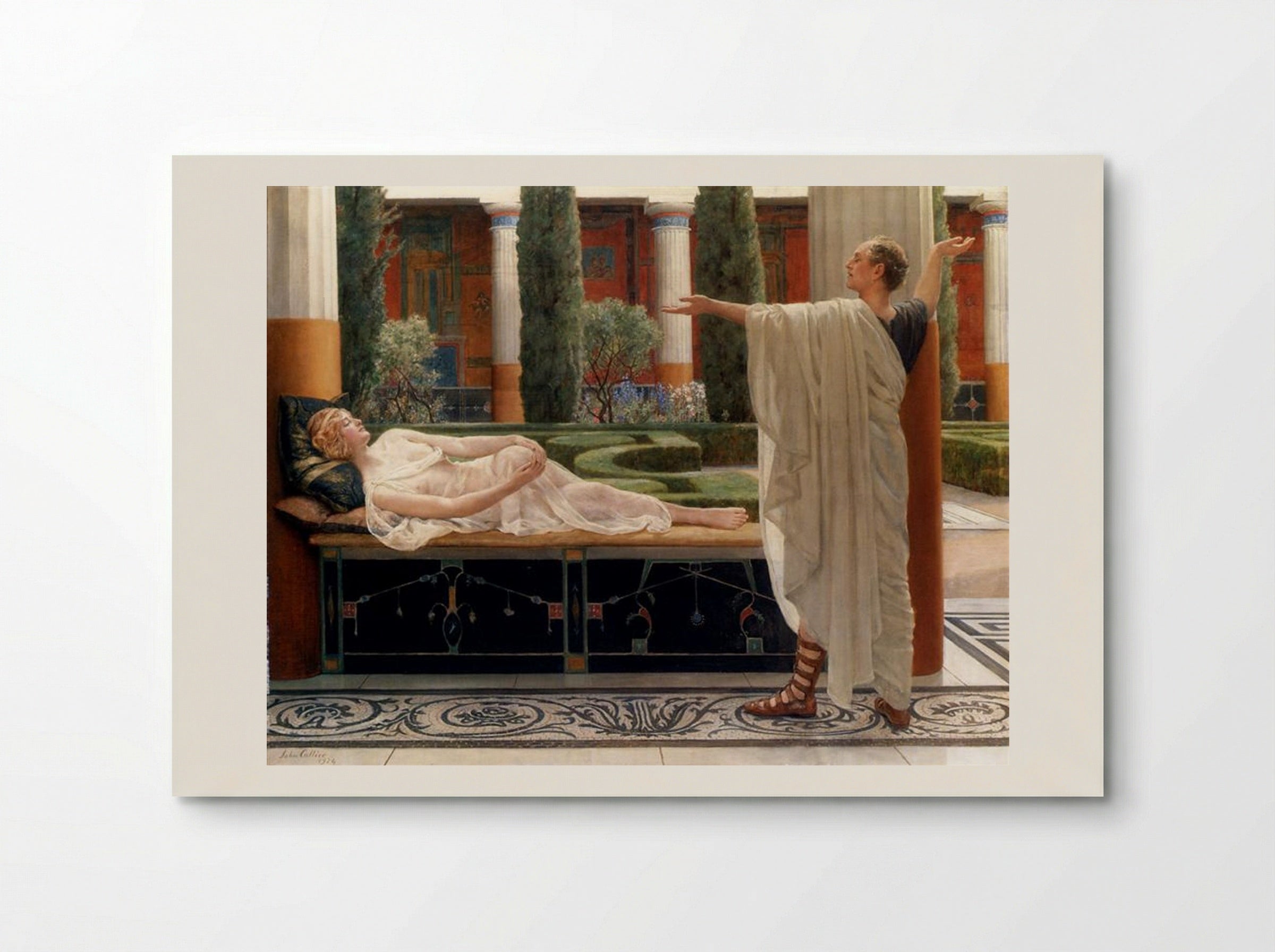 Horace and Lydia - John Collier - Poster