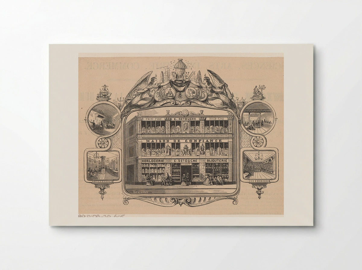 Horlogerie en bijouterie C. Detouche te Parijs - Isaac Weissenbruch - Poster