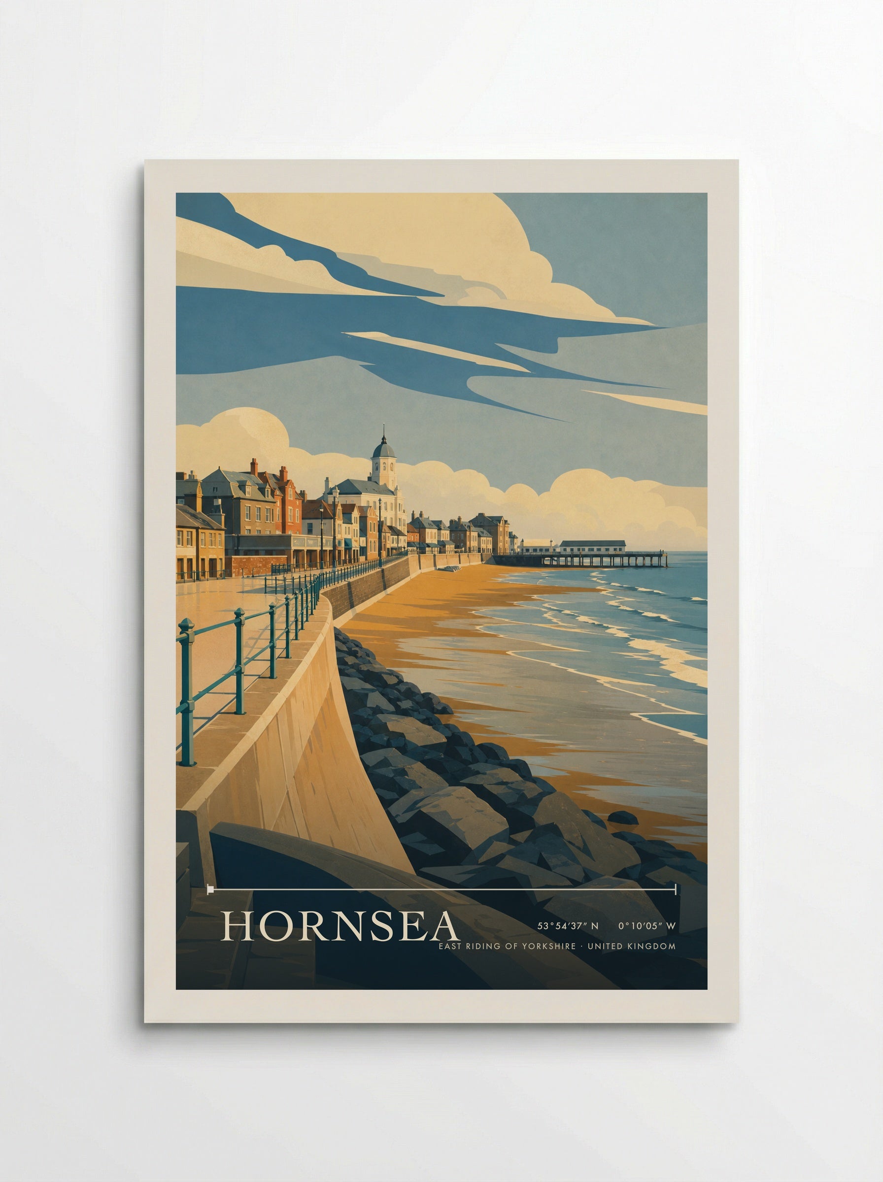 Hornsea East Riding of Yorkshire United Kingdom Travel Poster - Poster