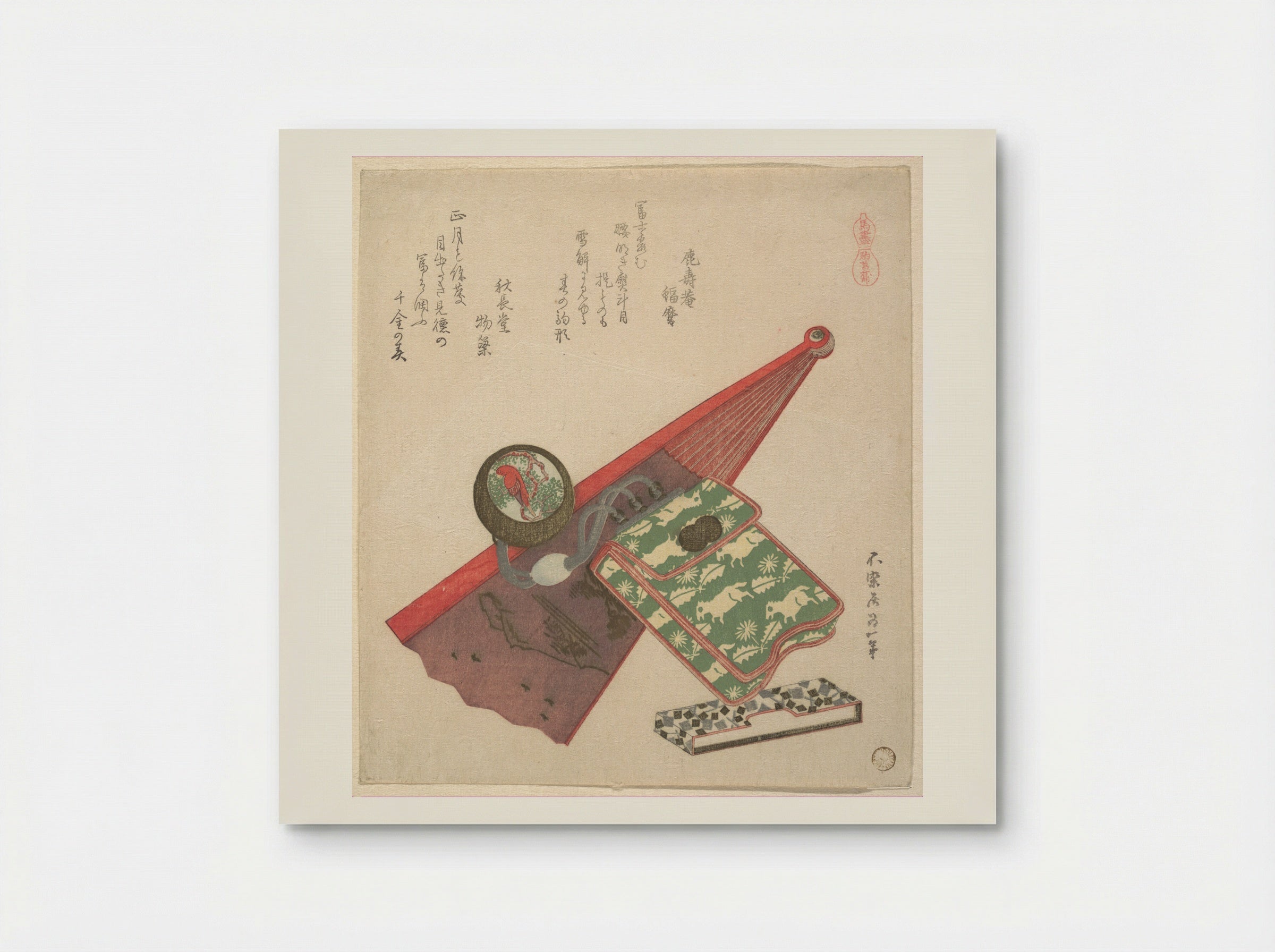 Horse Pattern (Koma shōbu) - Katsushika Hokusai - Poster