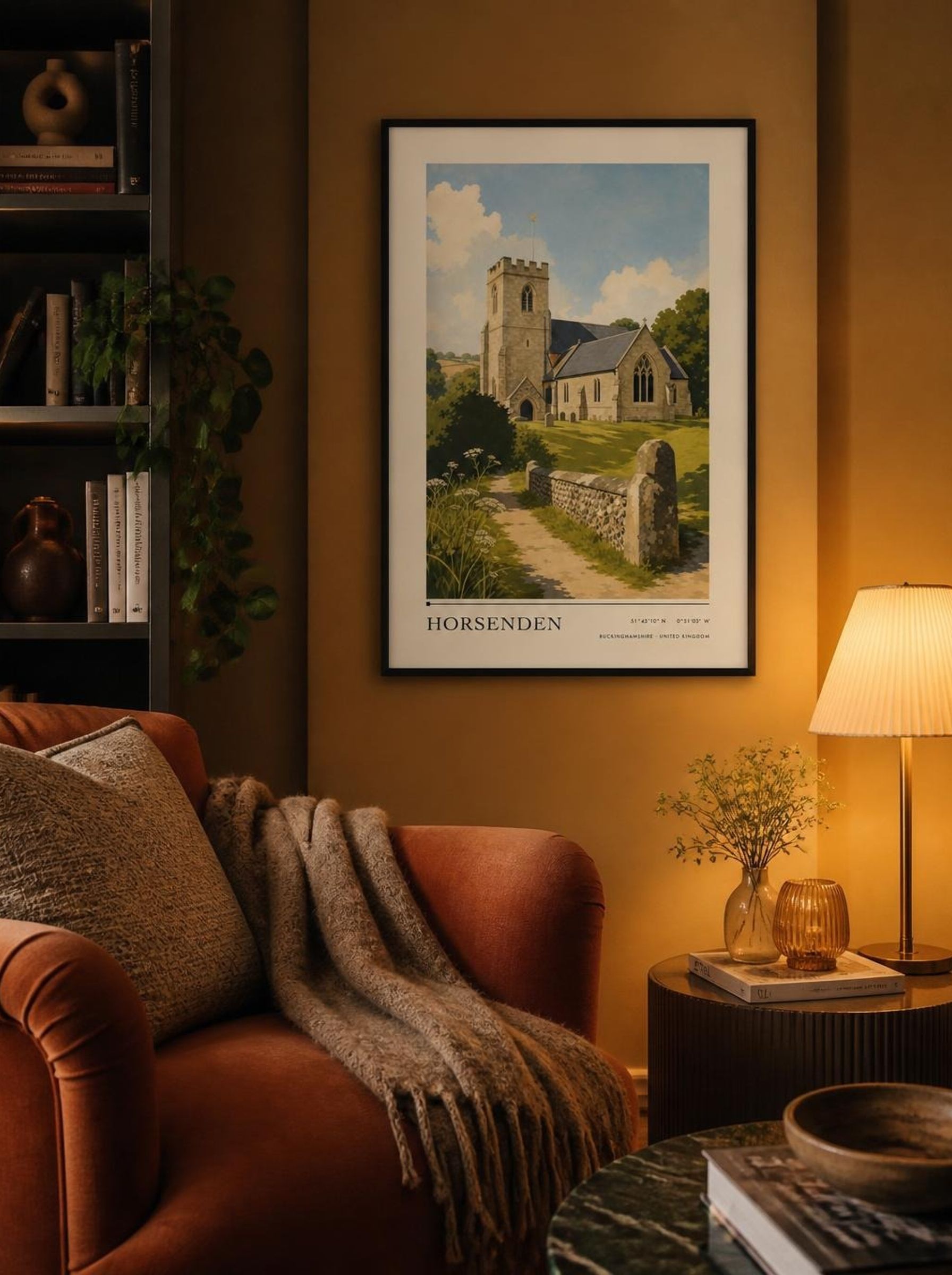 Horsenden Buckinghamshire United Kingdom Travel Poster - Lifestyle