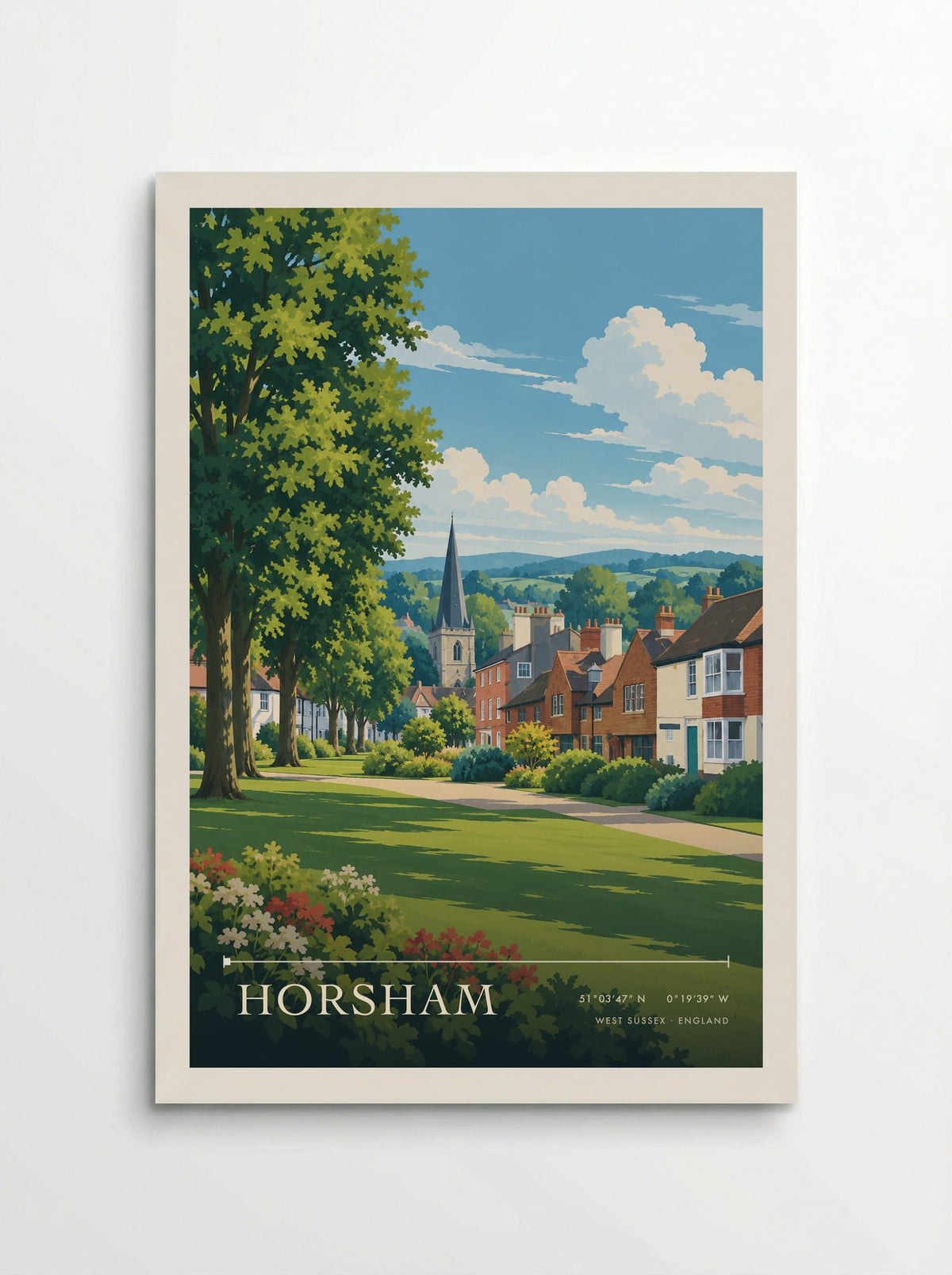 Horsham, West Sussex | Travel Poster - Poster
