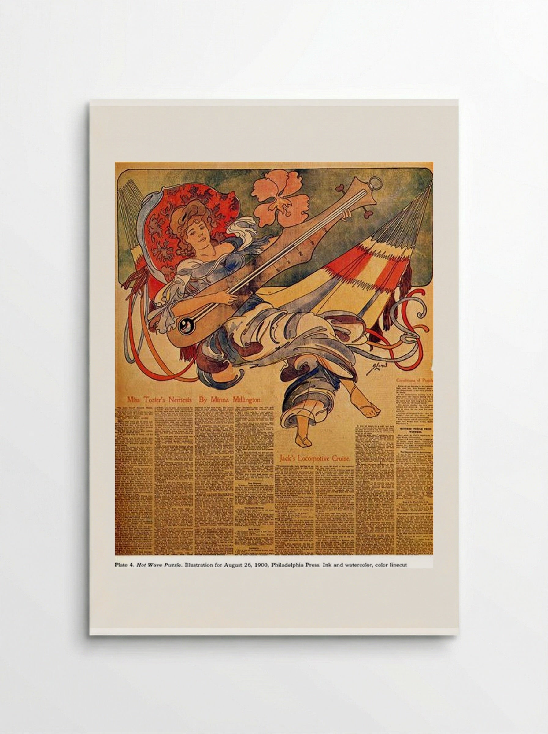 Hot Wave Puzzle - John French Sloan - Poster