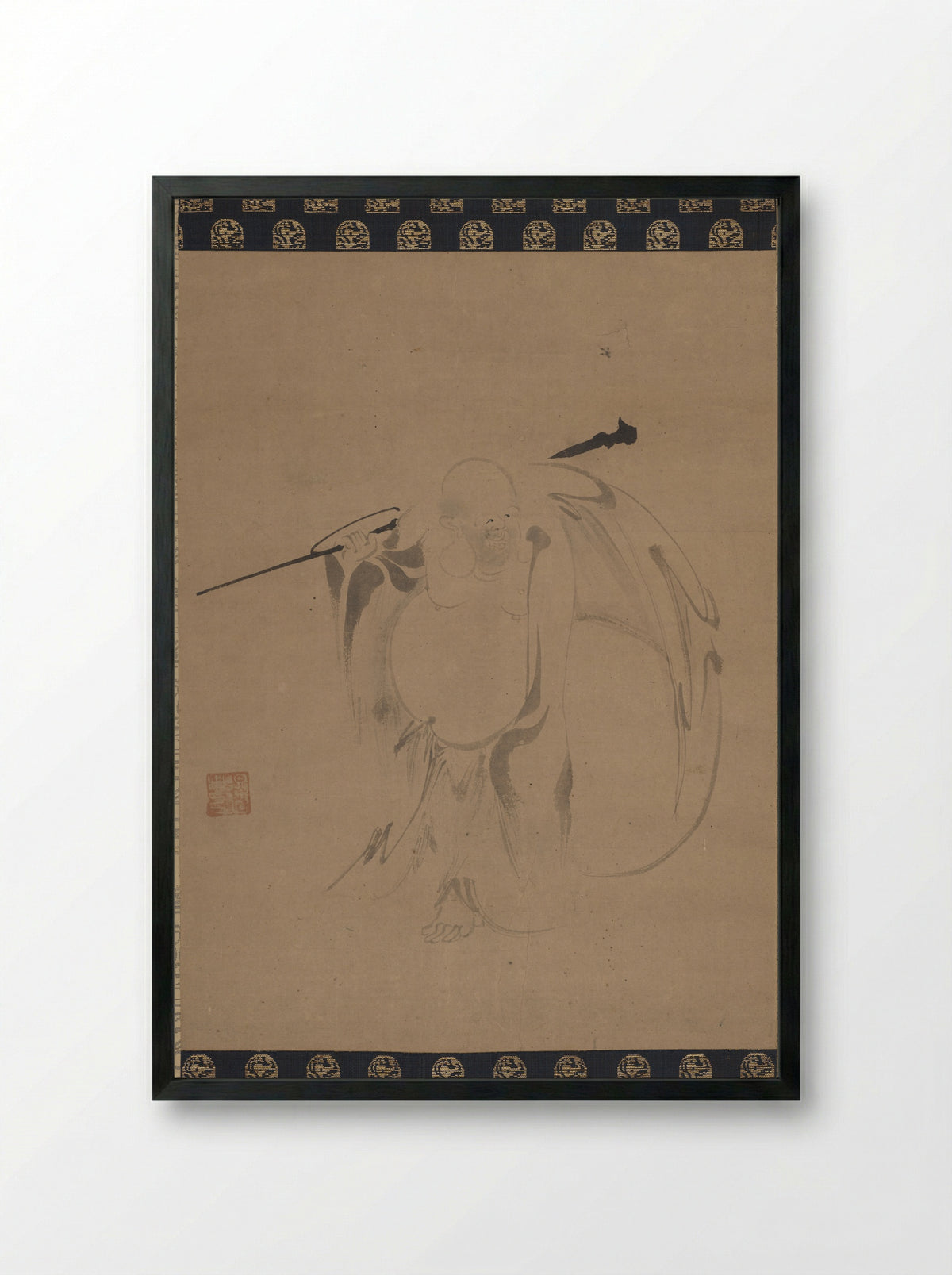 Hotei - Tokuchū - Framed Print Black