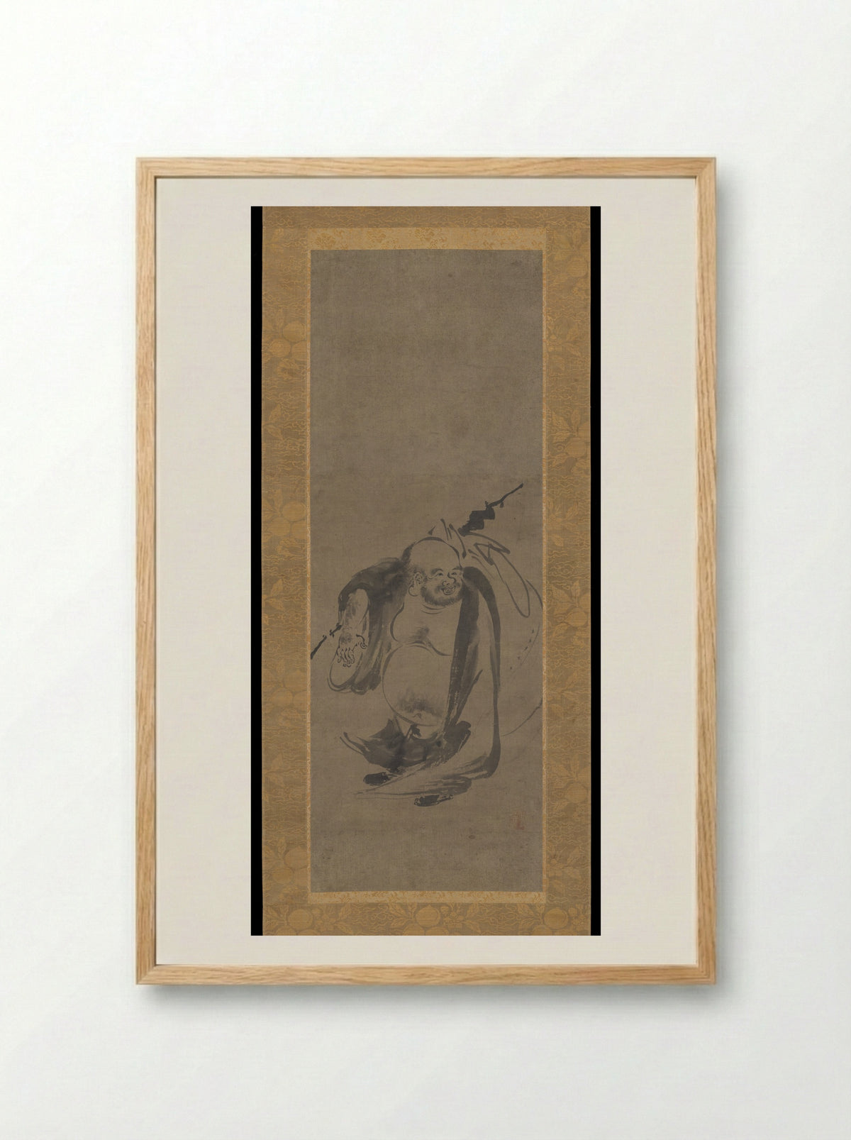 Hotei - Kenkō Shōkei - Framed Print Wood