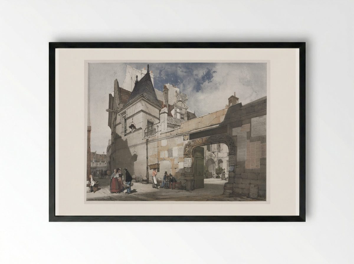 Hotel Cluny, Paris - Thomas Shotter Boys - Framed Print Black