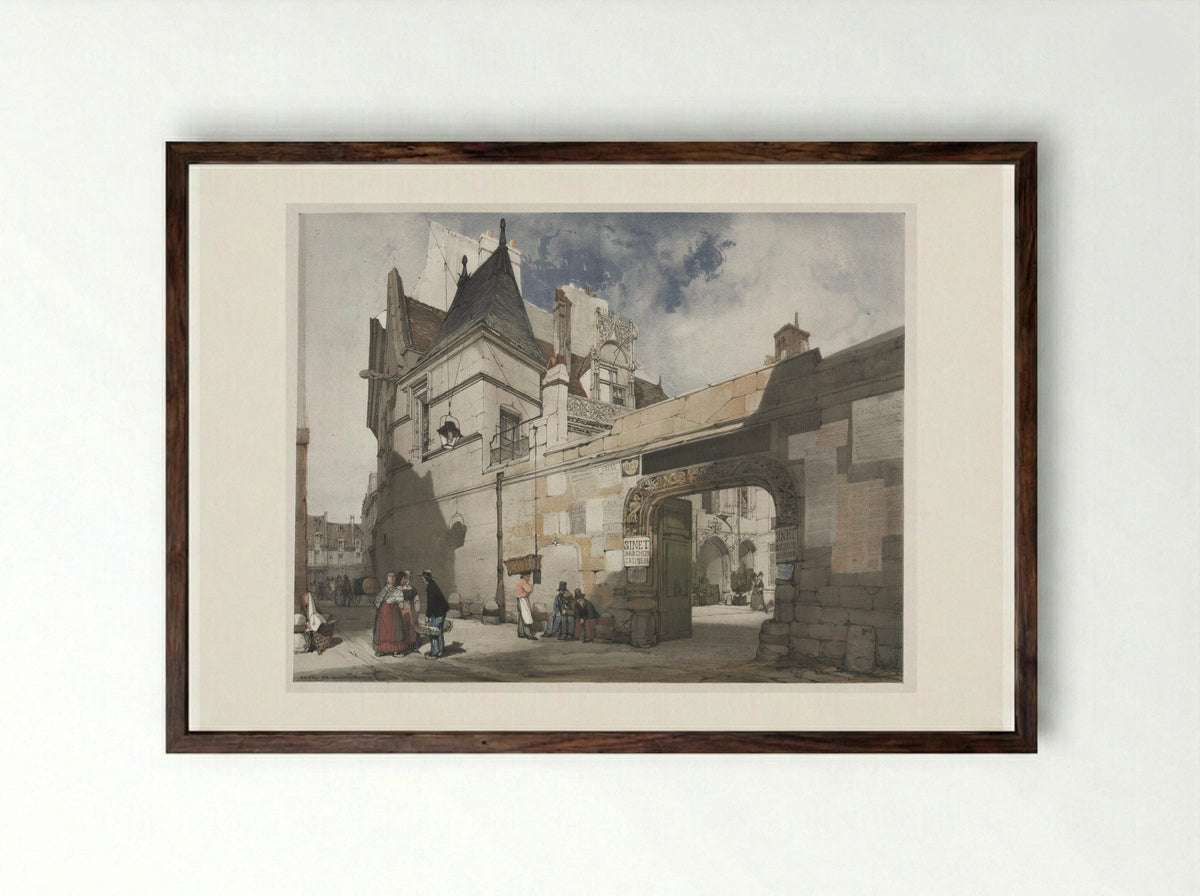 Hotel Cluny, Paris - Thomas Shotter Boys - Framed Print Dark Wood