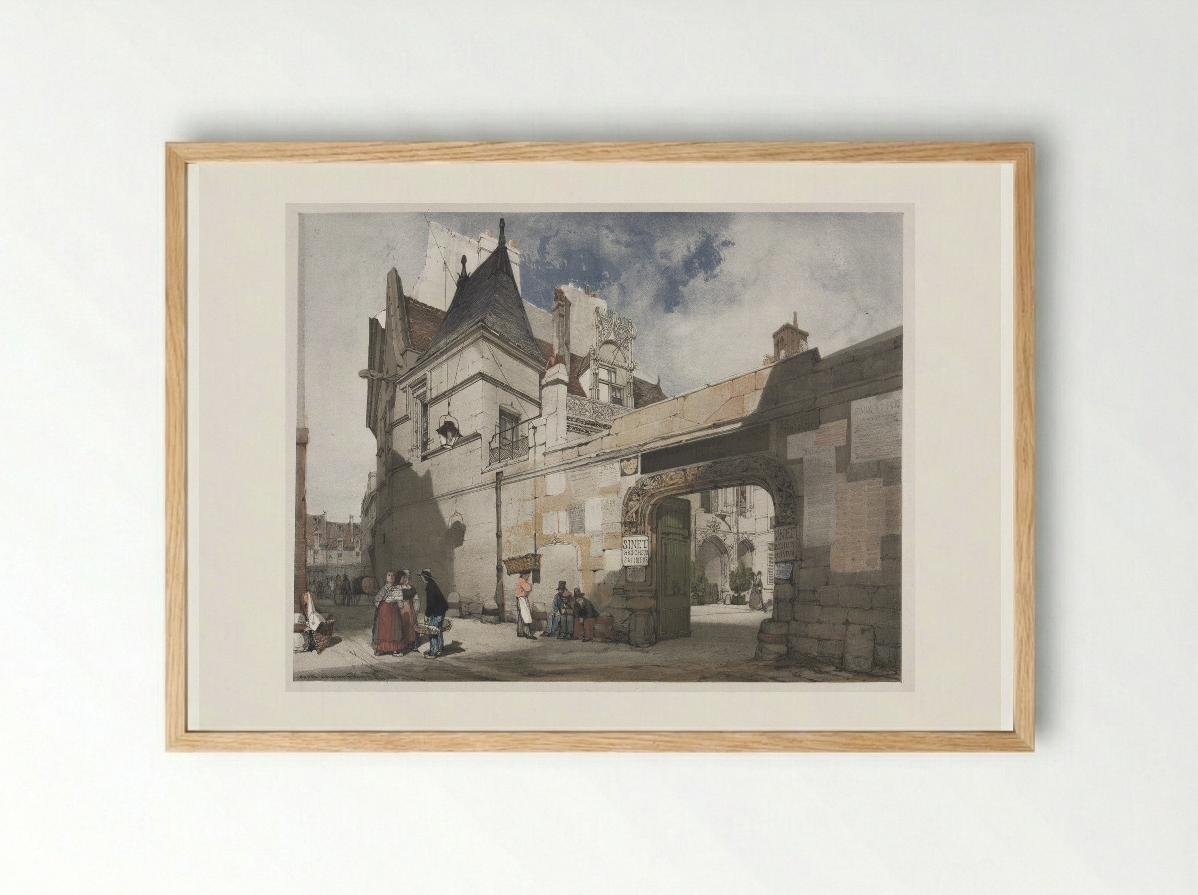 Hotel Cluny, Paris - Thomas Shotter Boys - Framed Print Wood