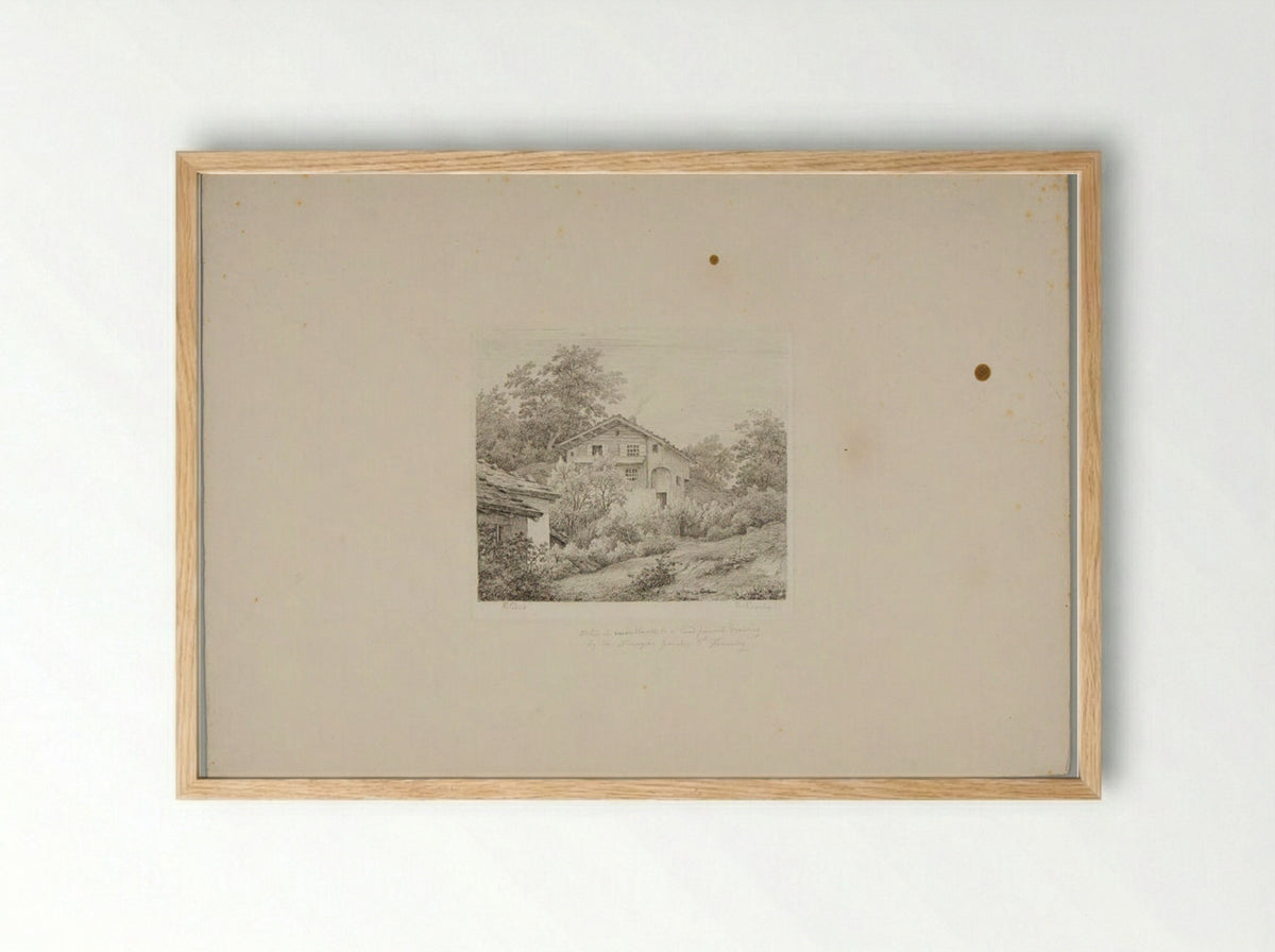 House Surrounded by Trees - Thomas Fearnley - Framed Print Wood