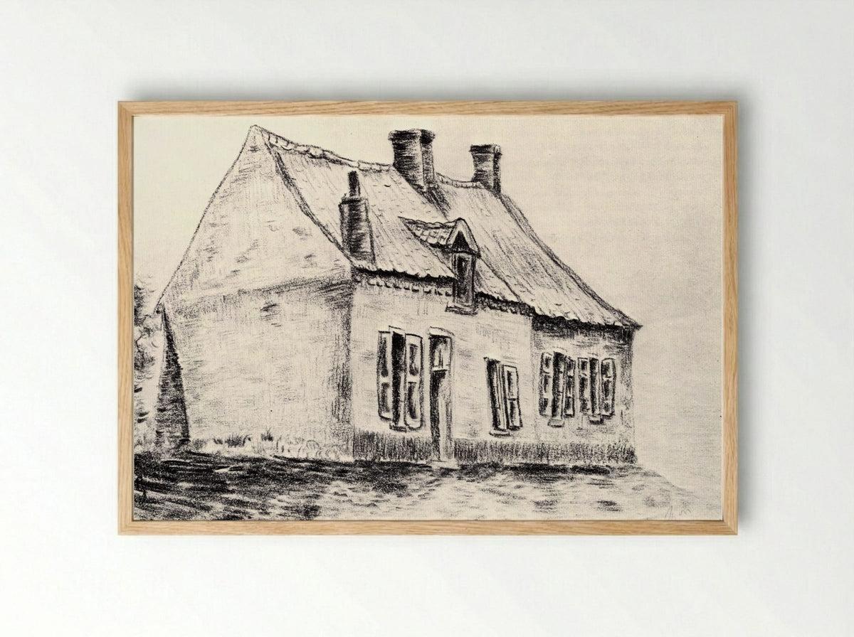 House at Magros - Vincent van Gogh - Framed Print Wood