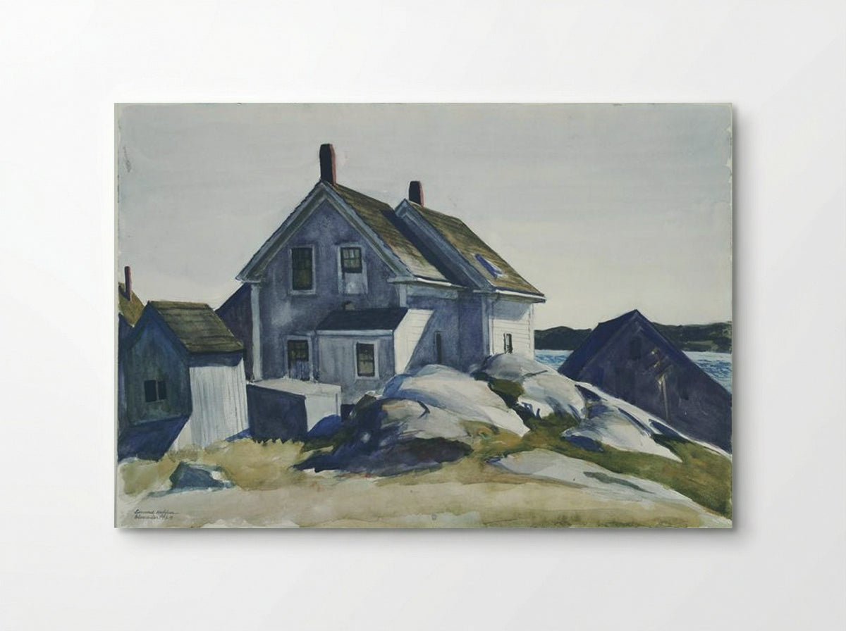 House at the Fort, Gloucester - Edward Hopper - Poster