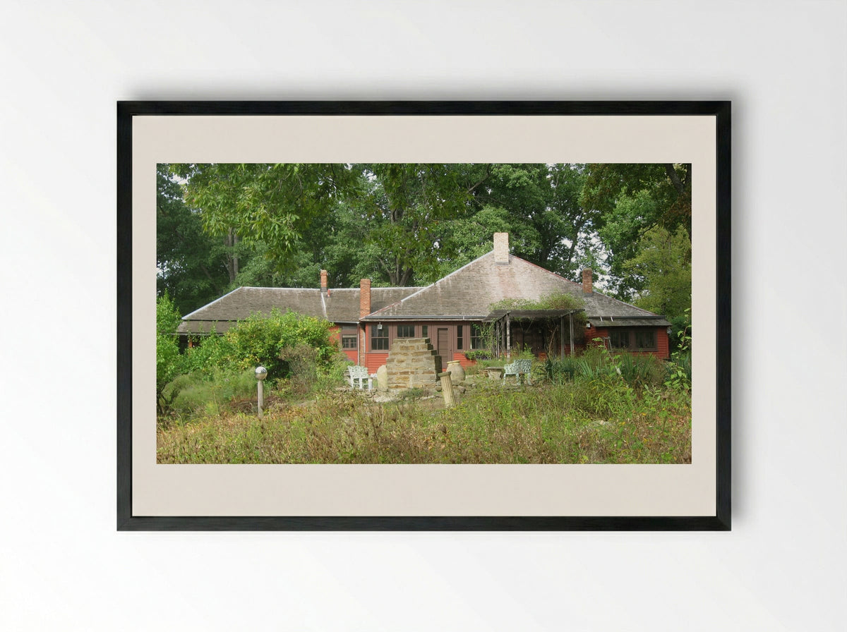 House of the Singing Winds - T. C. Steele - Framed Print Black