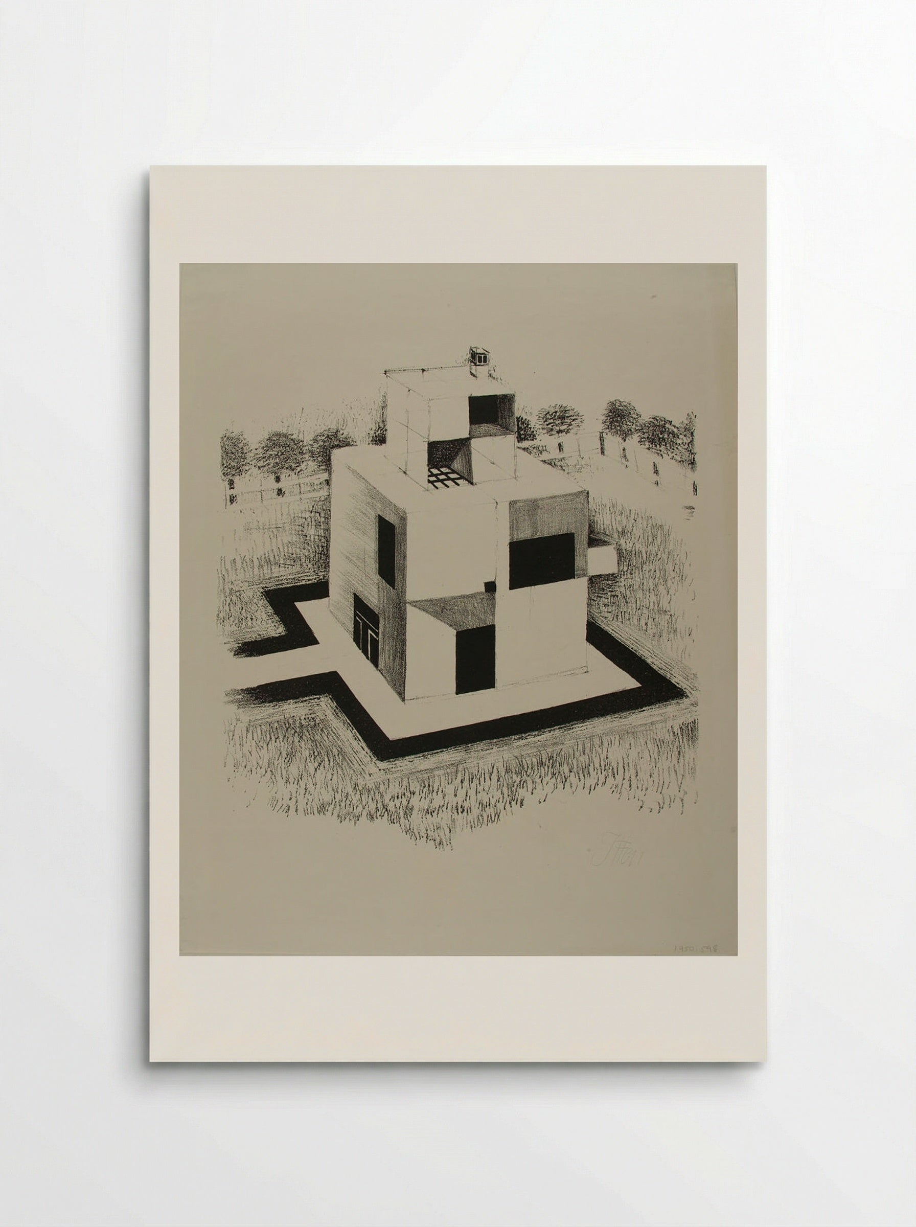 House of the White Man - Johannes Itten - Poster