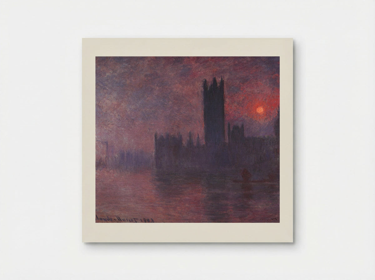Houses of Parliament at Sunset - Claude Monet - Poster