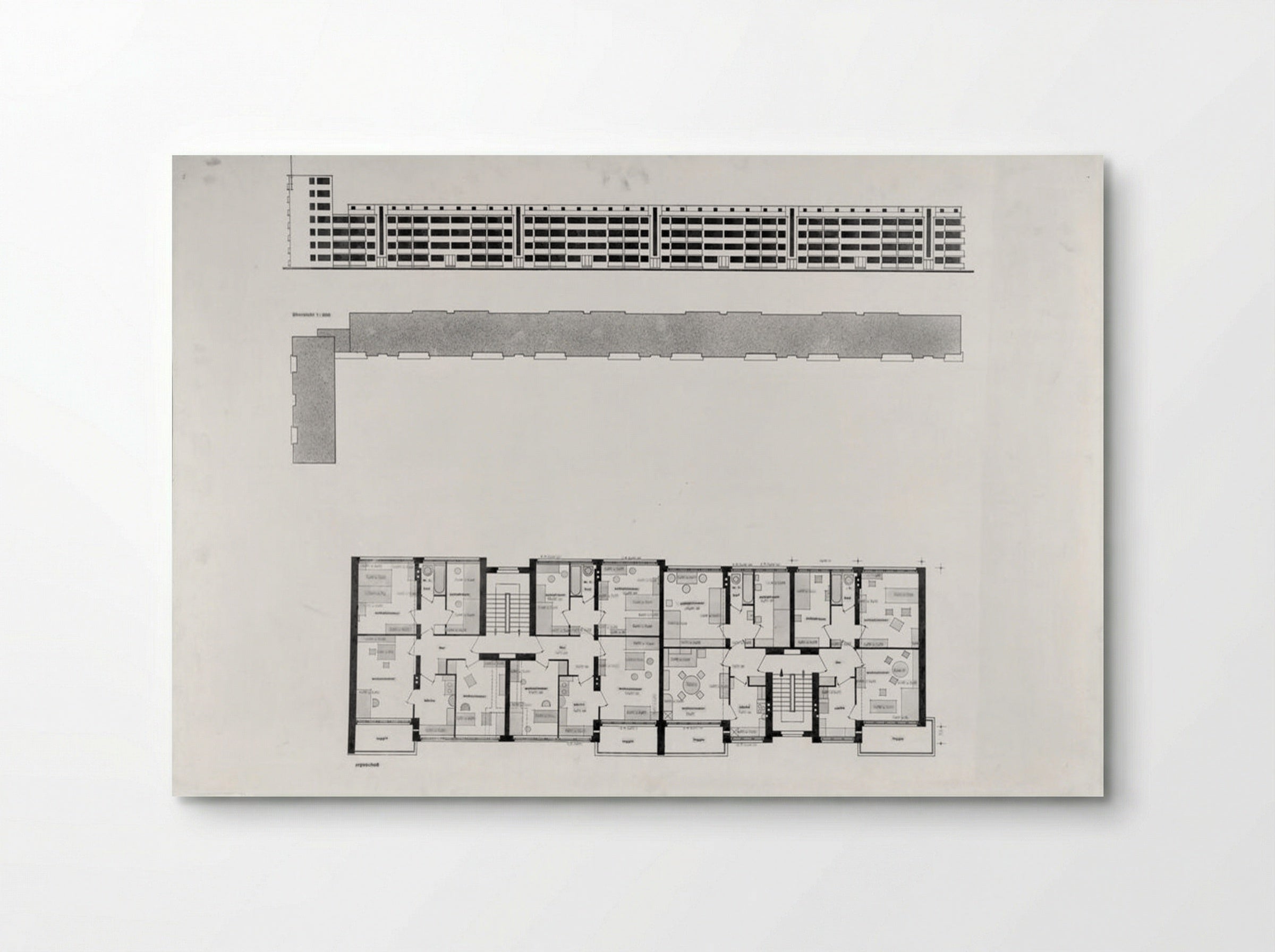 Housing Development, Karlsruhe-Dammerstock - Walter Gropius - Poster