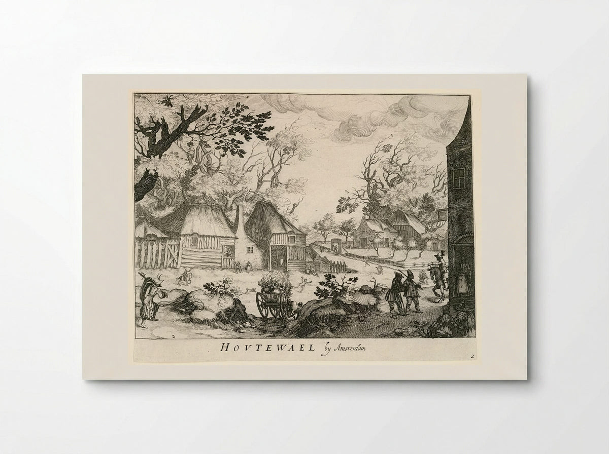Houtewael by Amsterdam - Simon Frisius - Poster