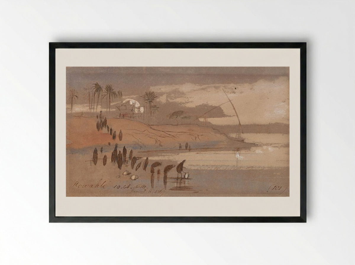 Howatke - Edward Lear - Framed Print Black