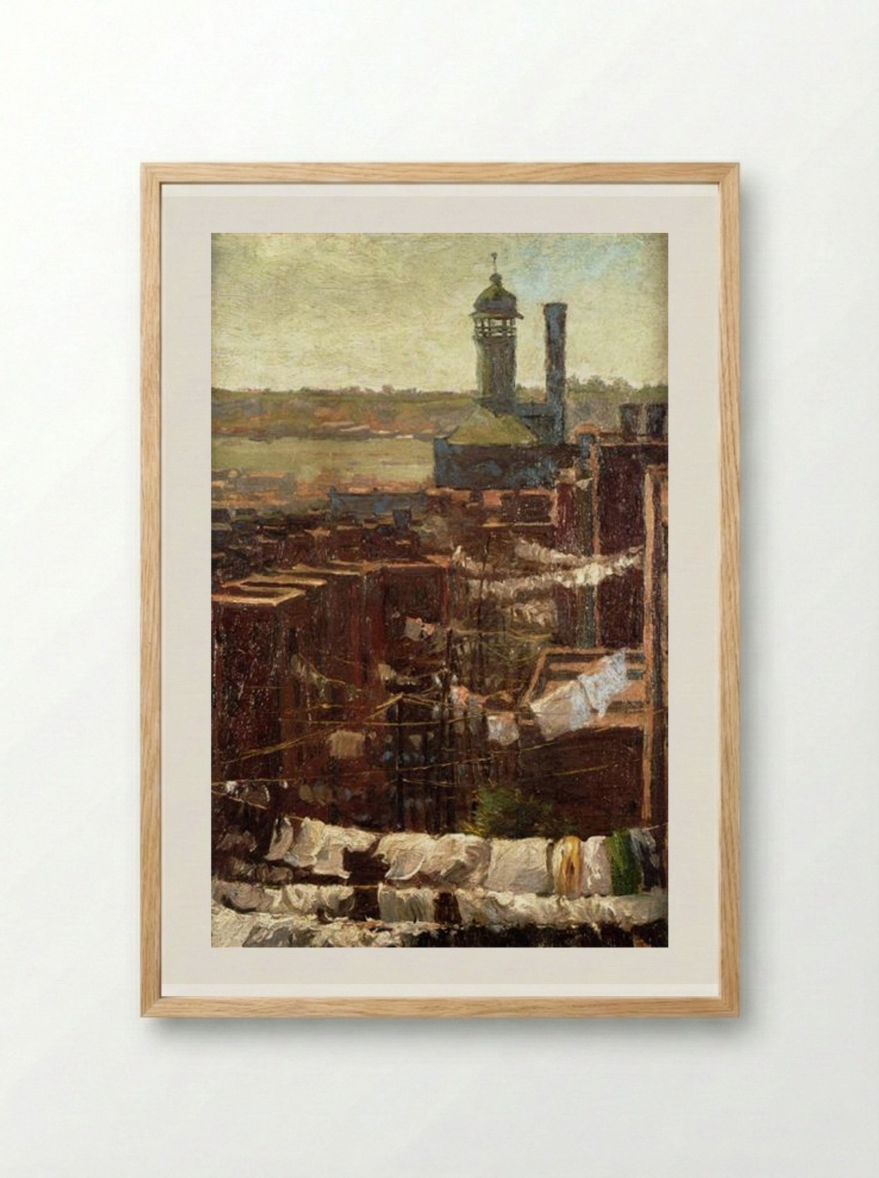 Hudson River View - Robert Julian Onderdonk - Framed Print Wood