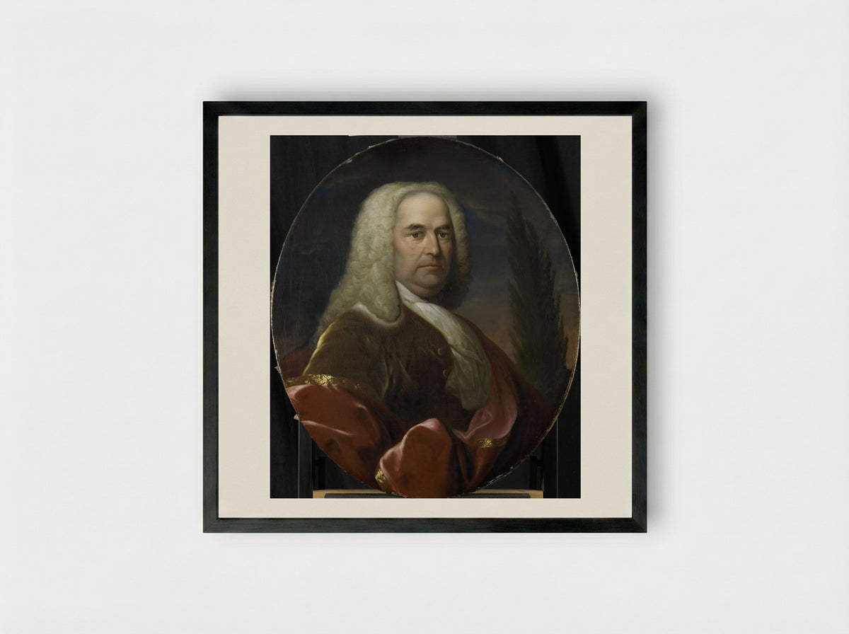 Hugo du Bois, gekozen in 1734 - Dionys van Nijmegen - Framed Print Black