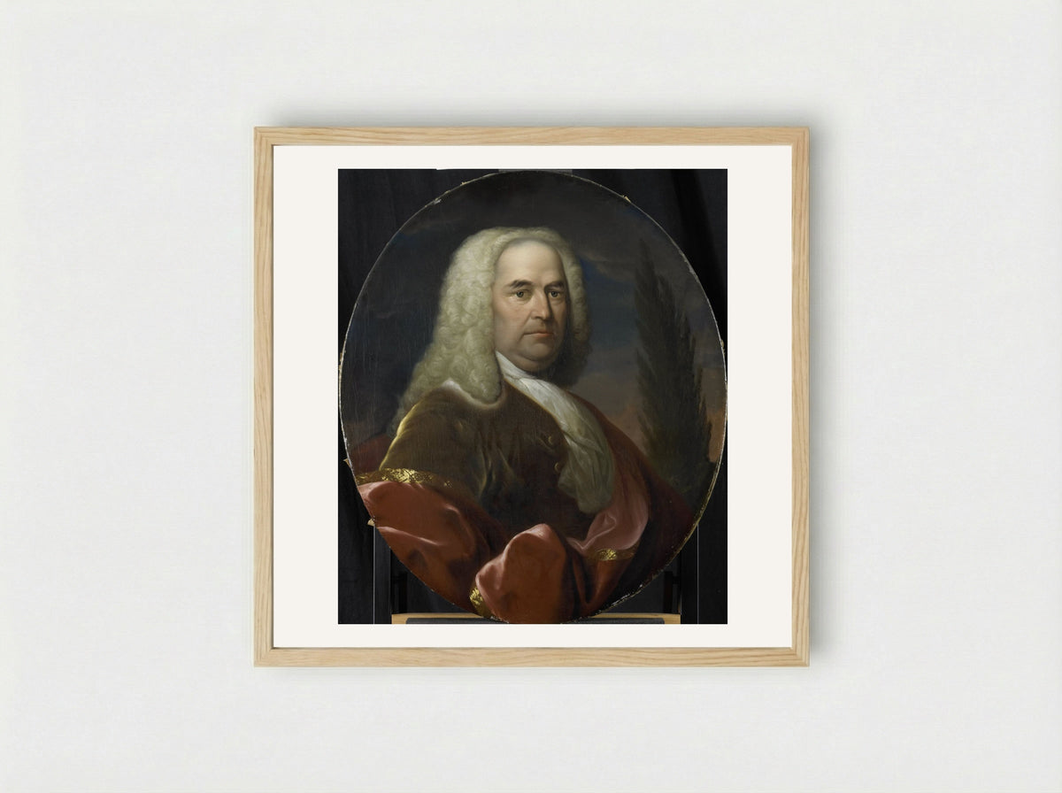 Hugo du Bois, gekozen in 1734 - Dionys van Nijmegen - Framed Print Wood