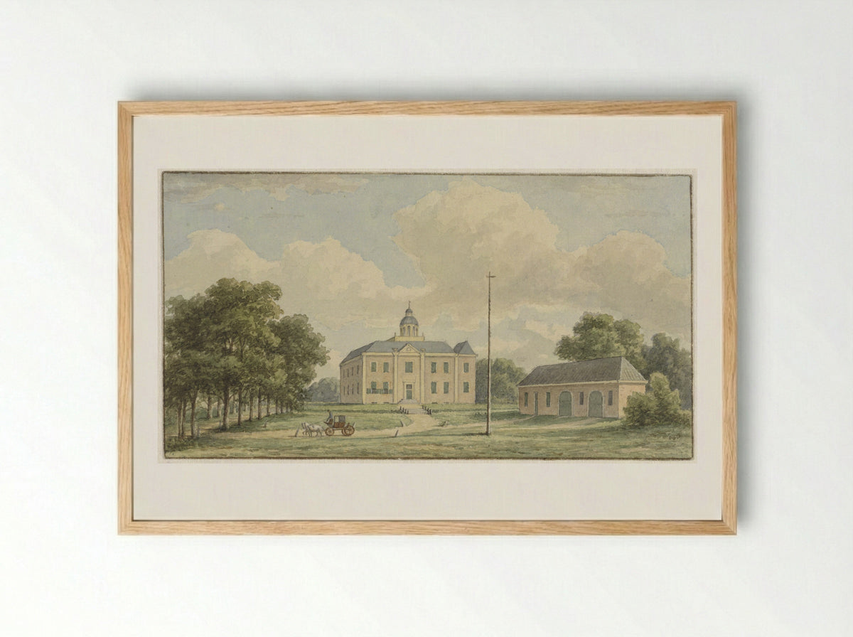 Huis De Cloese, bij Lochem - Christianus Hendricus Hein - Framed Print Wood
