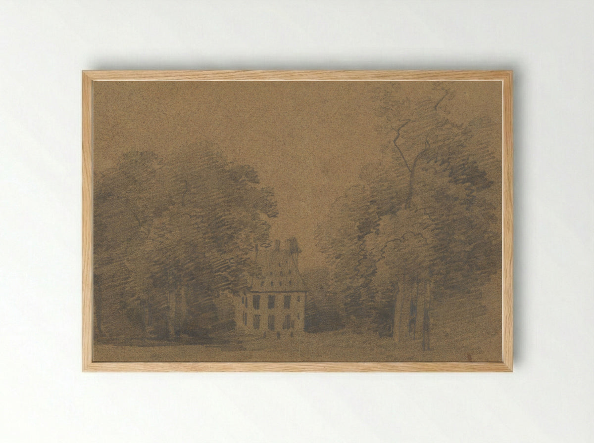 Huis te Voorn bij Utrecht - Wijnand Nuijen - Framed Print Wood