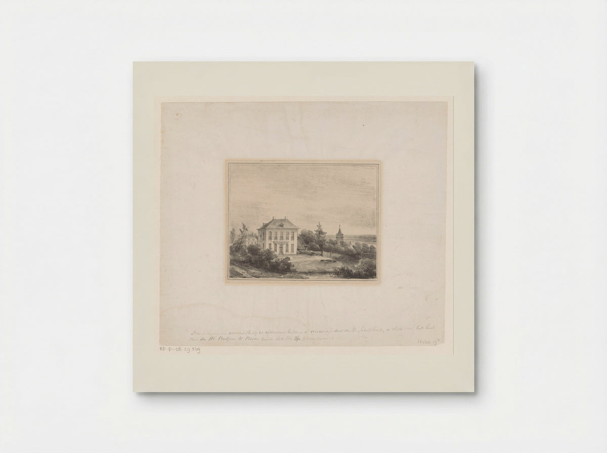 Huis van meneer Rutgers te Beek - Andreas Schelfhout - Poster