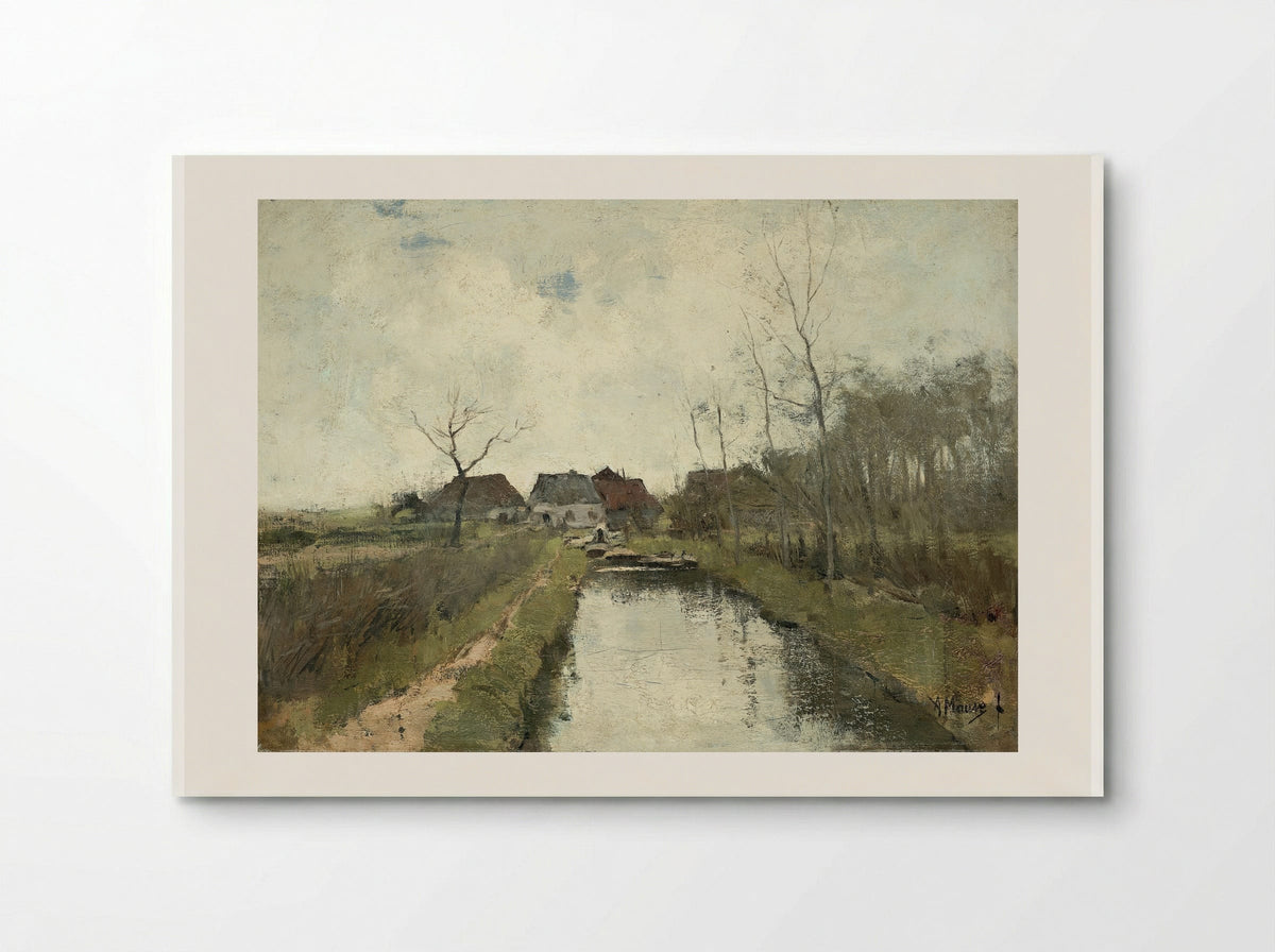 Huisje aan een sloot - Anton Mauve - Poster