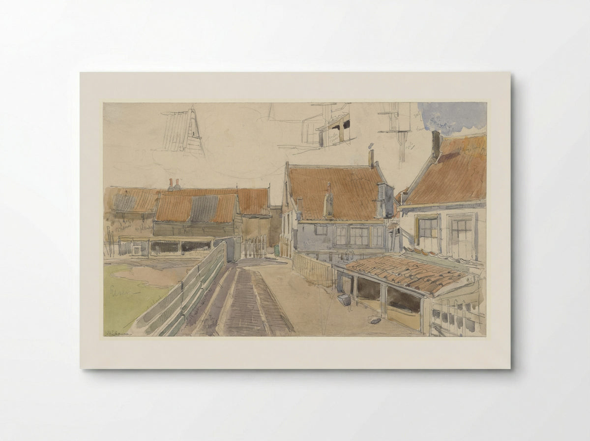 Huizen in de Vinkenbuurt, Amsterdam - Jan H.L. Hanau - Poster
