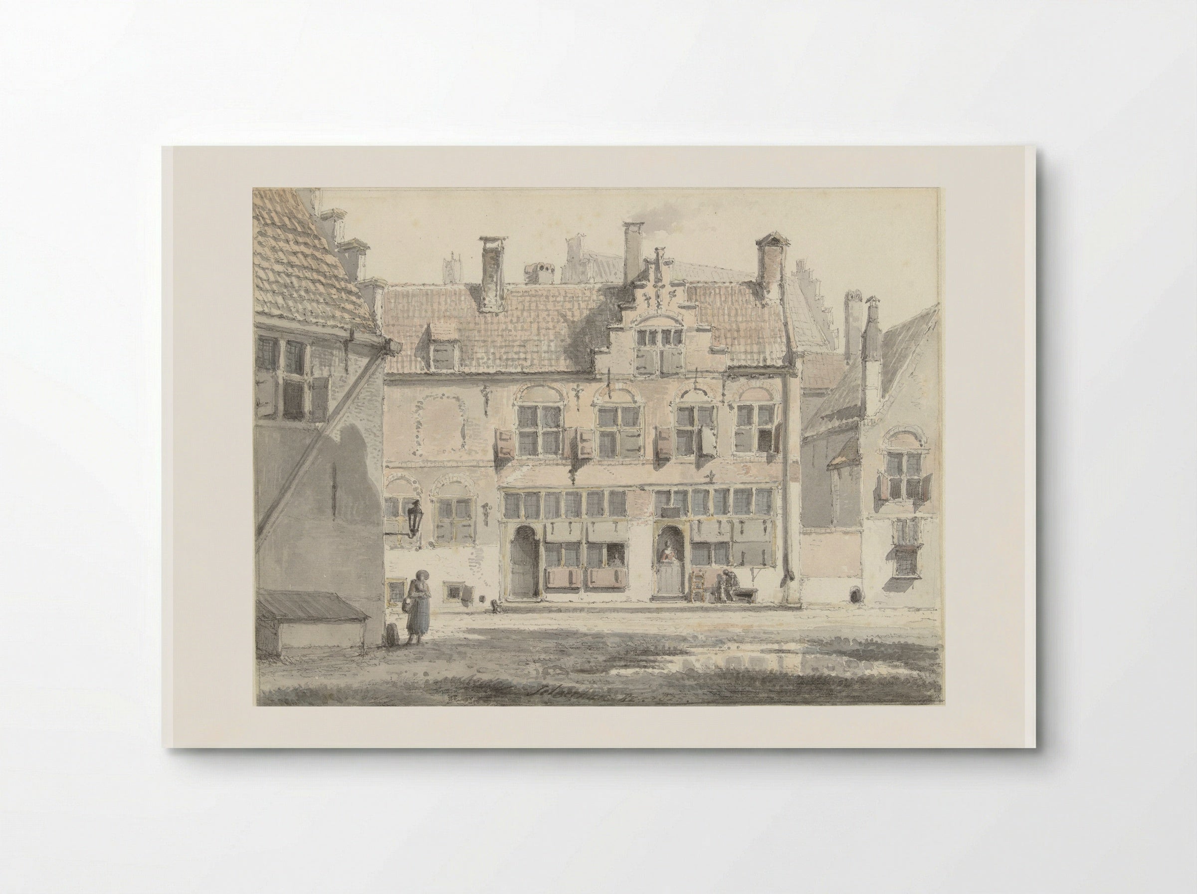 Huizen te Amersfoort - Johannes Jelgerhuis - Poster
