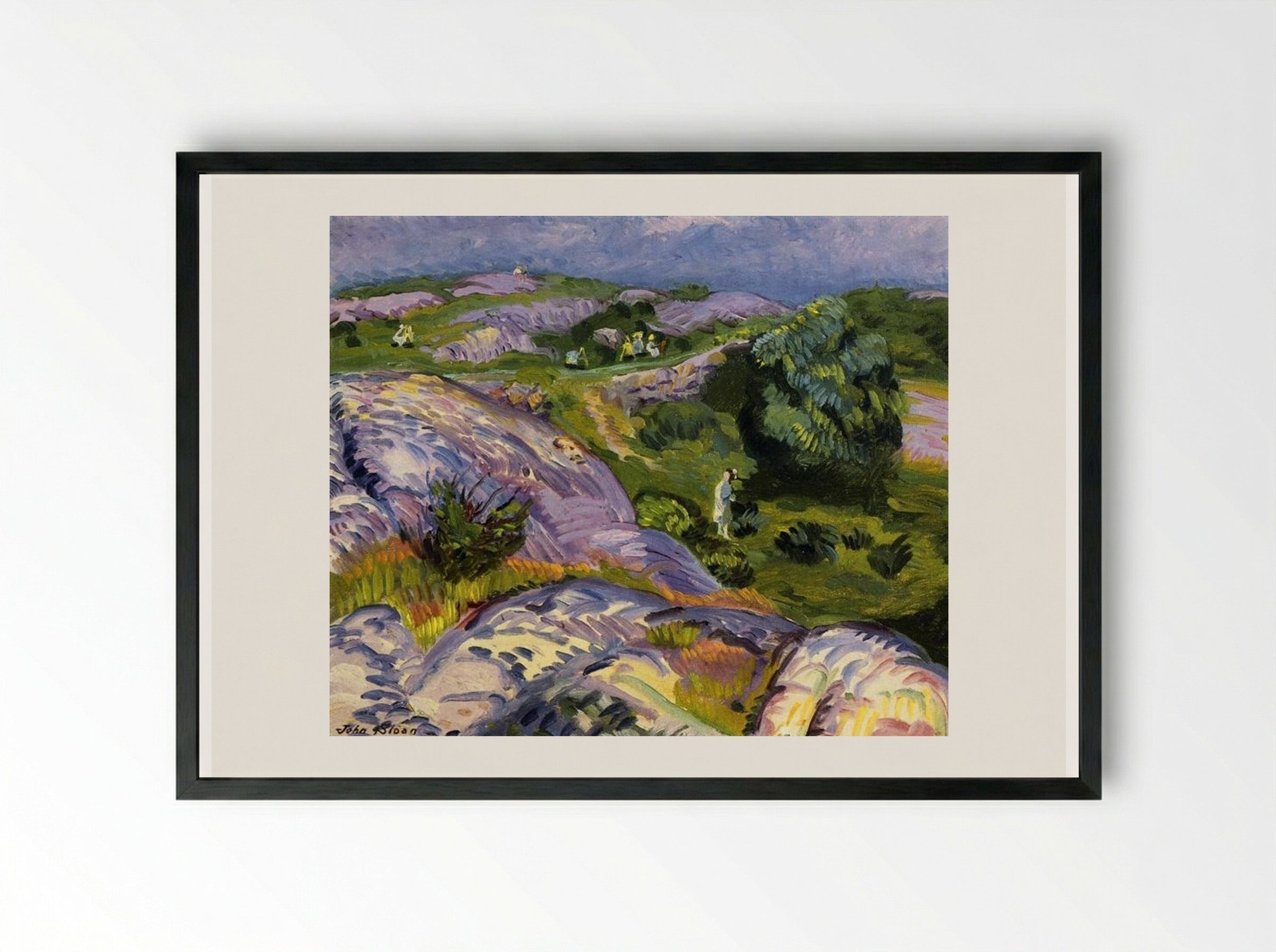 Humoresque - John French Sloan - Framed Print Black