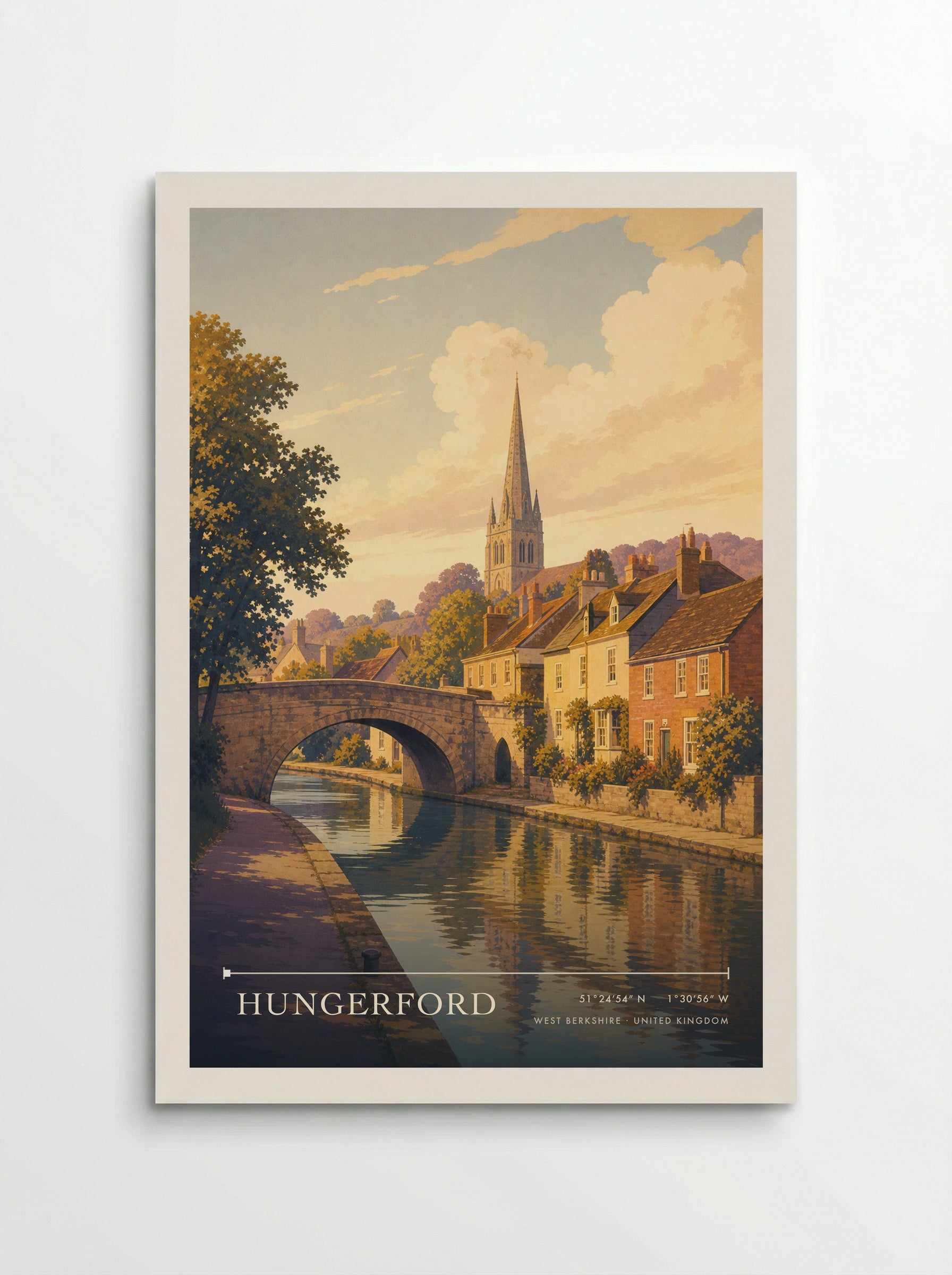 Hungerford West Berkshire United Kingdom Travel Poster - Poster