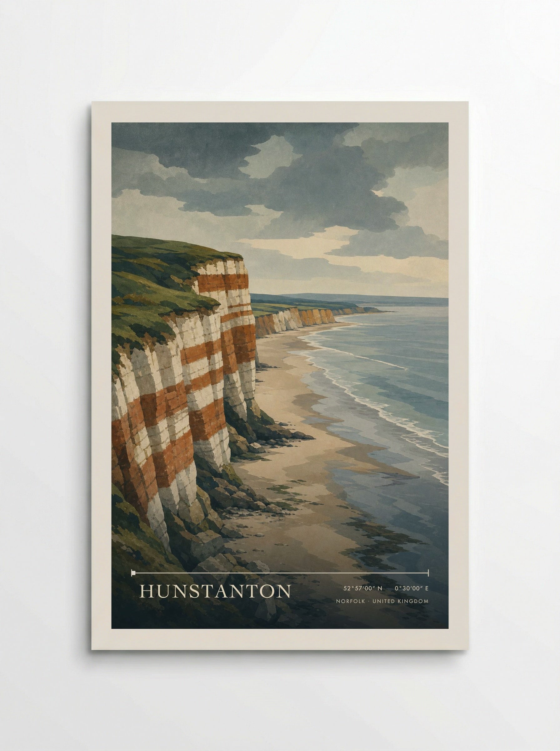 Hunstanton Norfolk United Kingdom Travel Poster - Poster