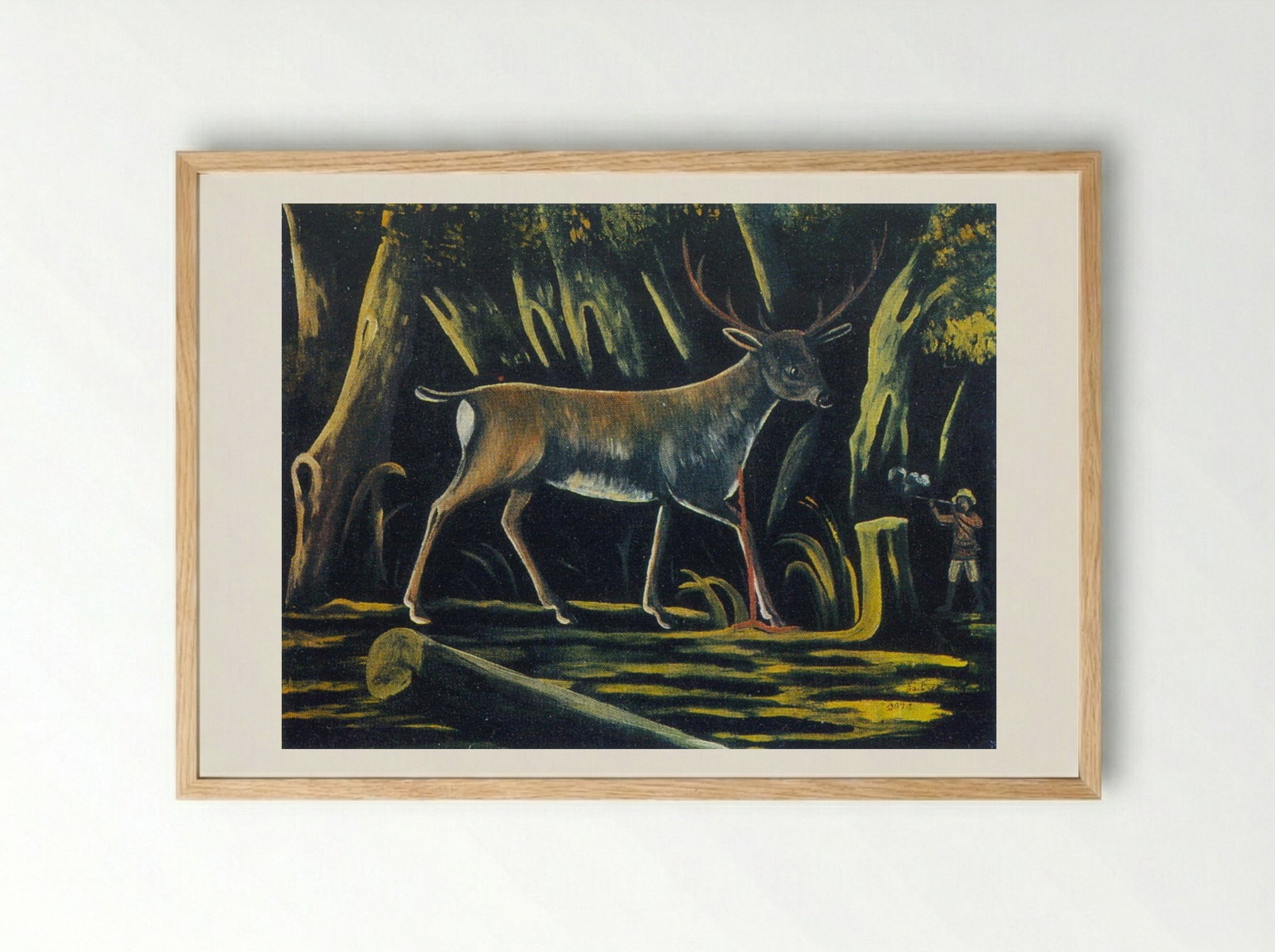 Hunter - Niko Pirosmani - Framed Print Wood
