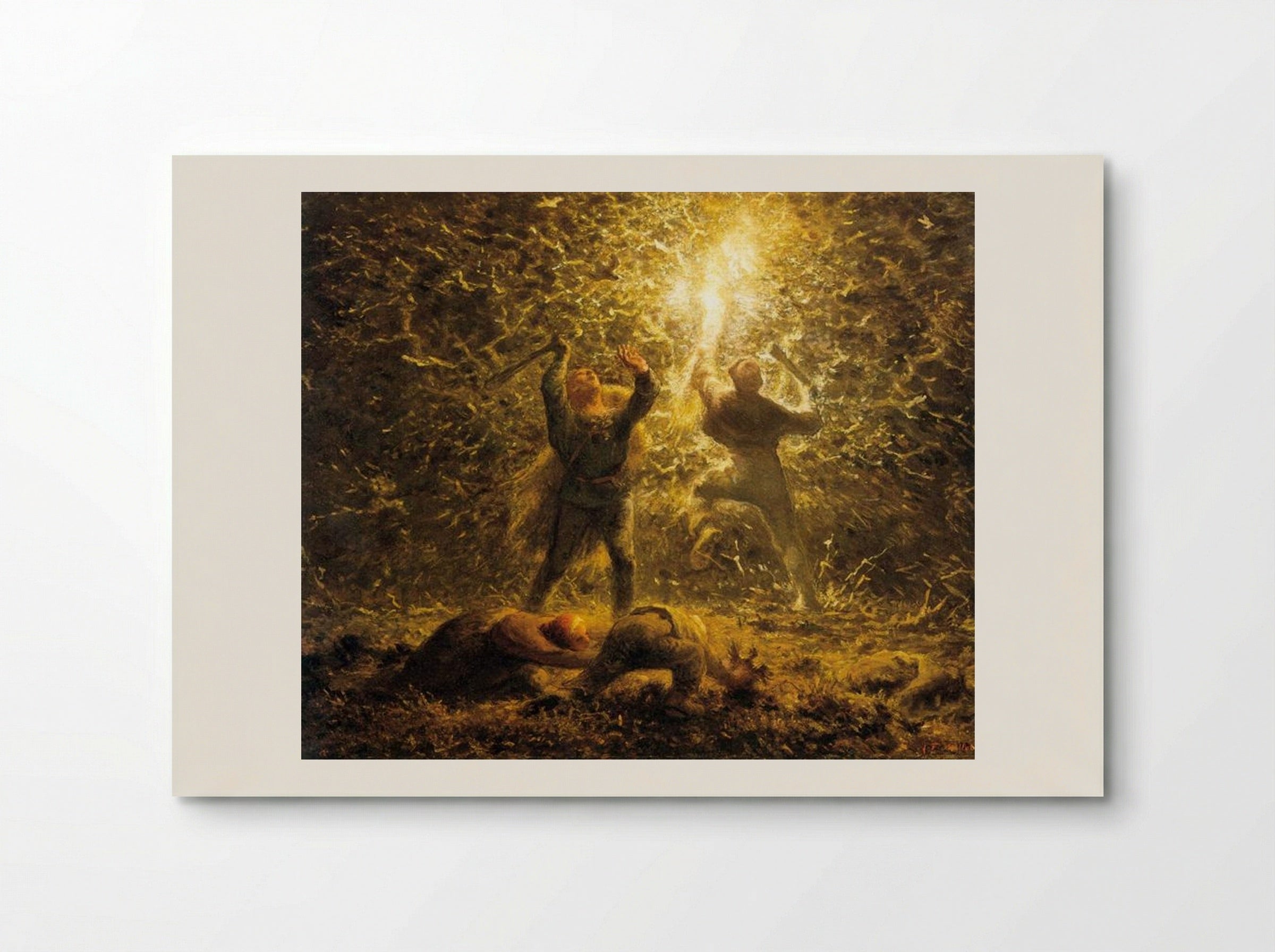 Hunting Birds at Night - Jean-Francois Millet - Poster