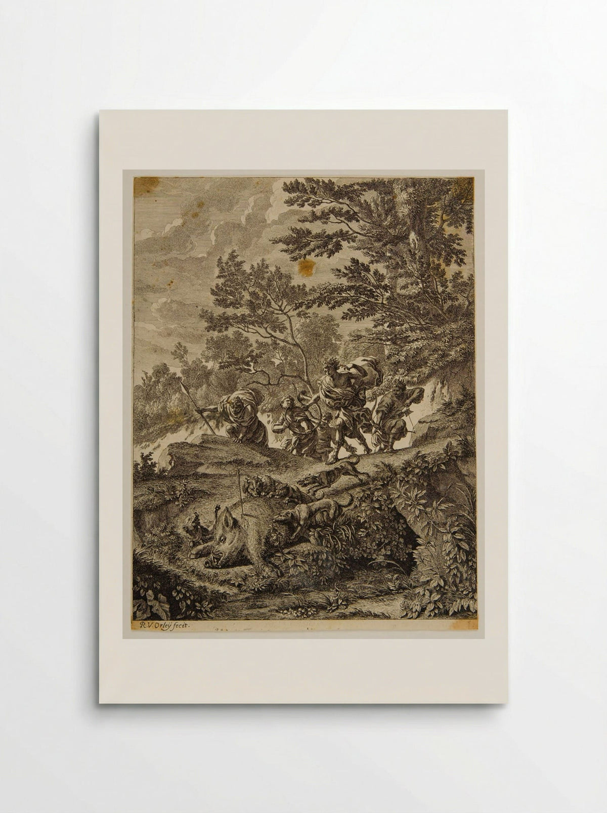 Hunting the Calydonian Boar - Richard van Orley - Poster