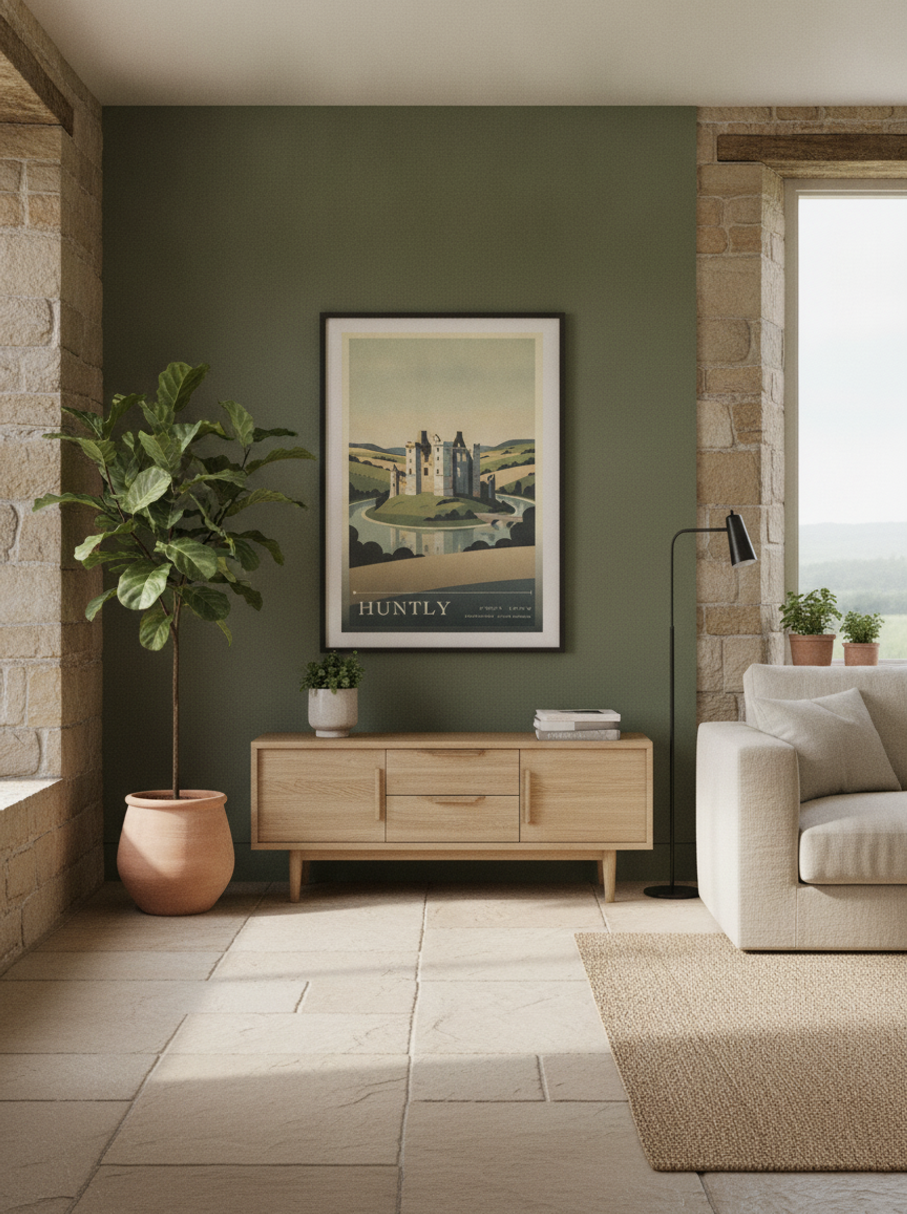 Huntly Aberdeenshire United Kingdom Travel Poster - Lifestyle
