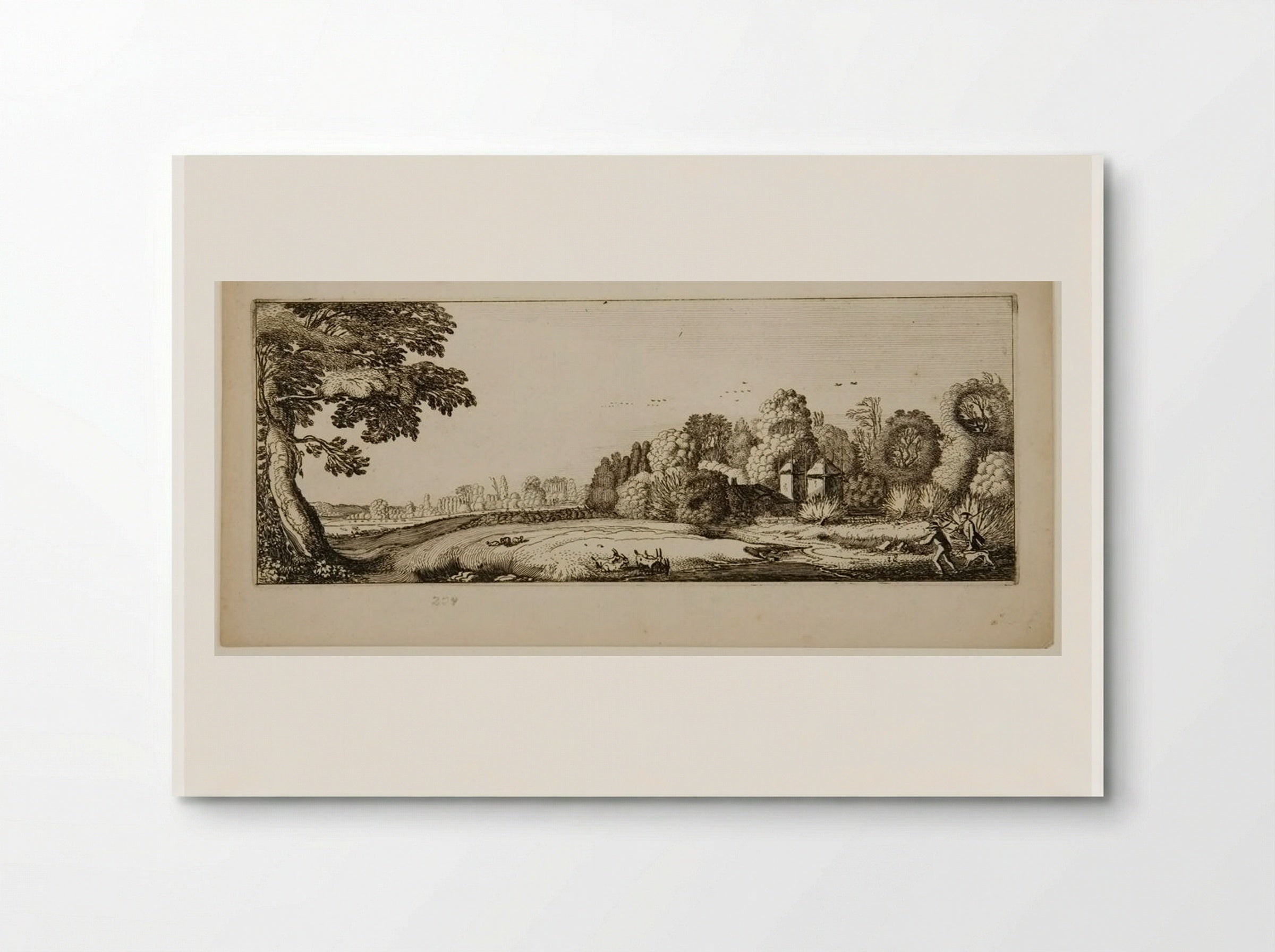 Huntsmen with Hounds near a Farm - Jan van de Velde II - Poster