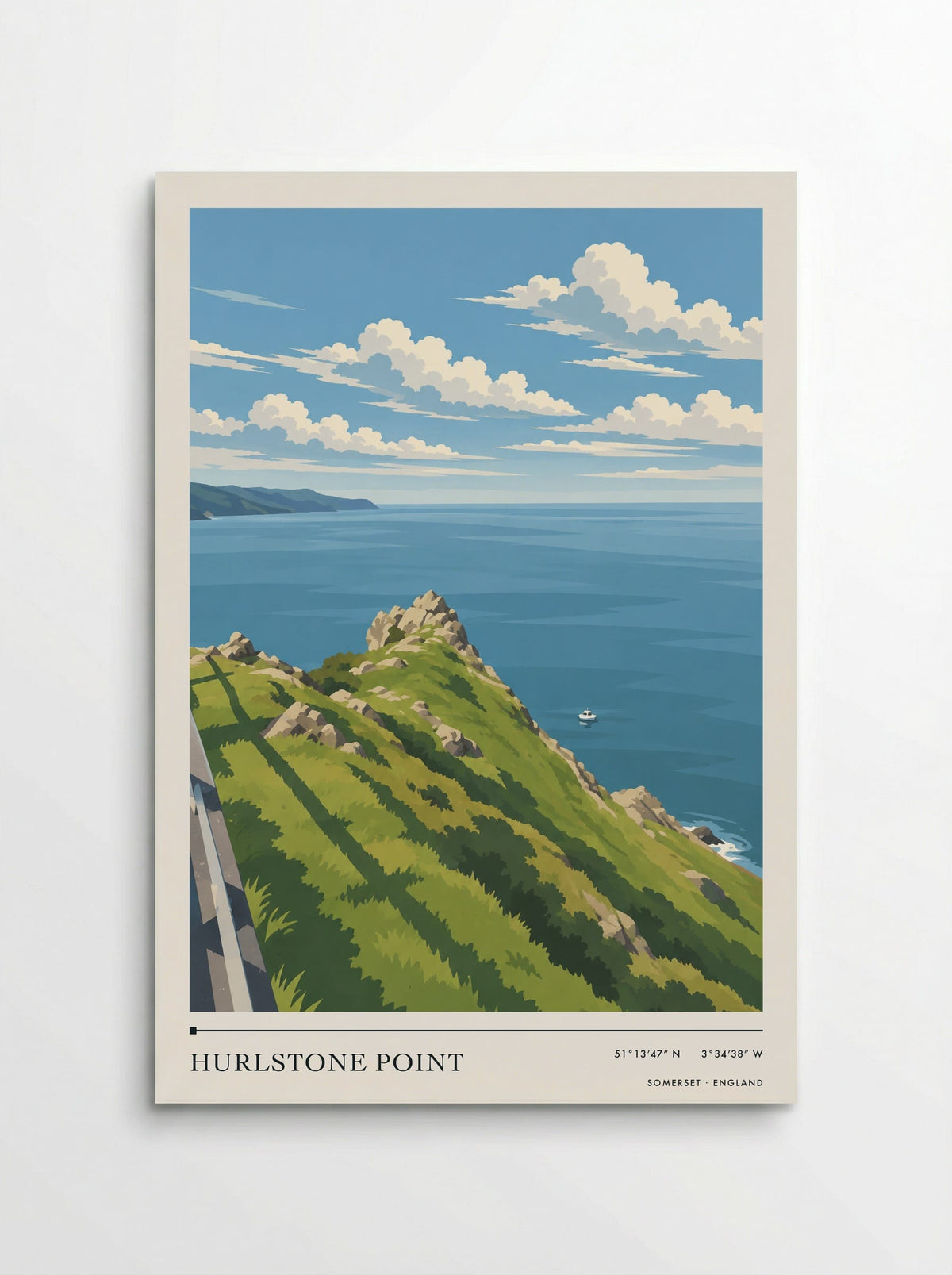 Hurlstone Point, Somerset | Travel Poster - Poster