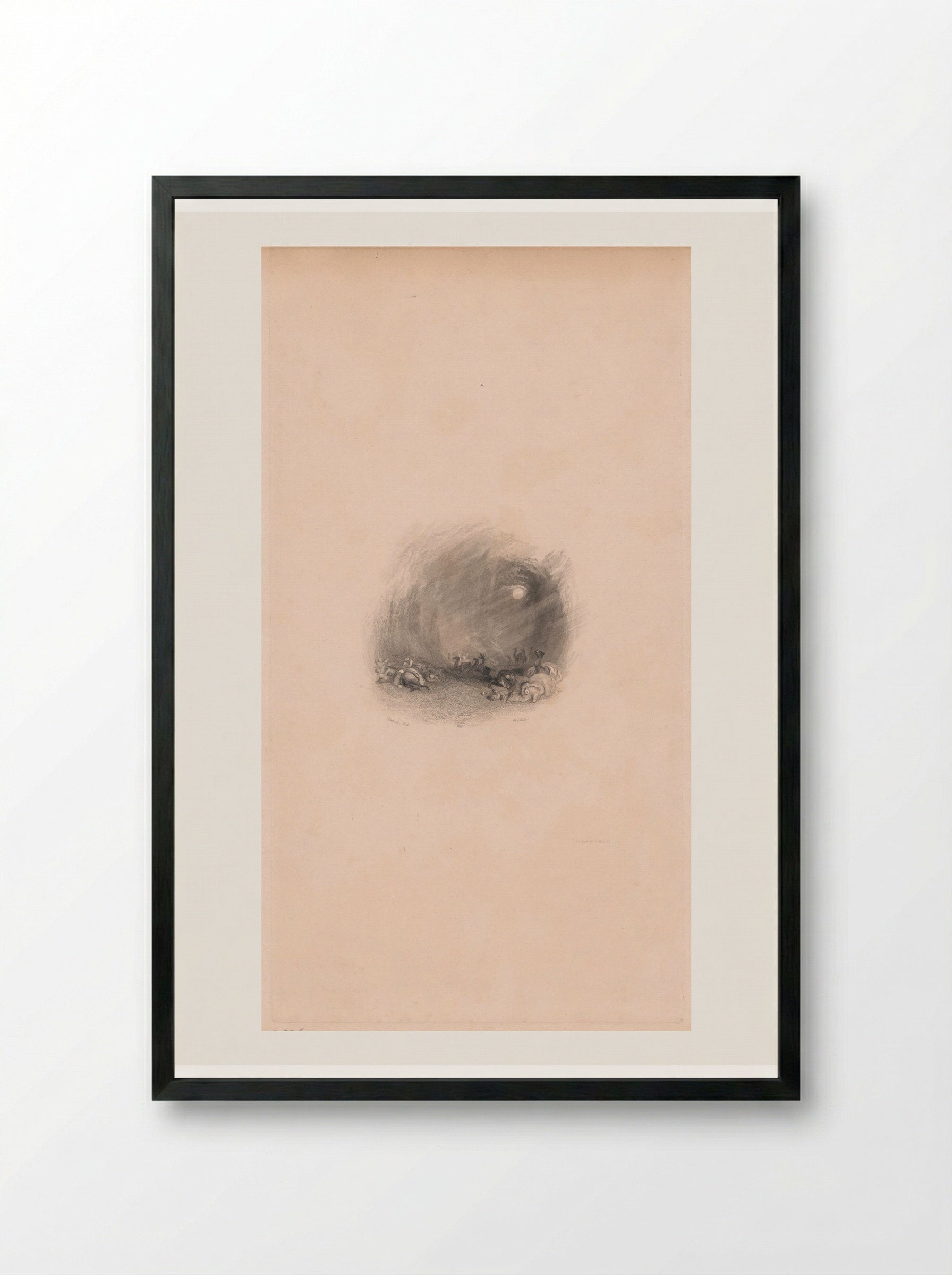 Hurricane in the Desert - Edward Goodall - Framed Print Black