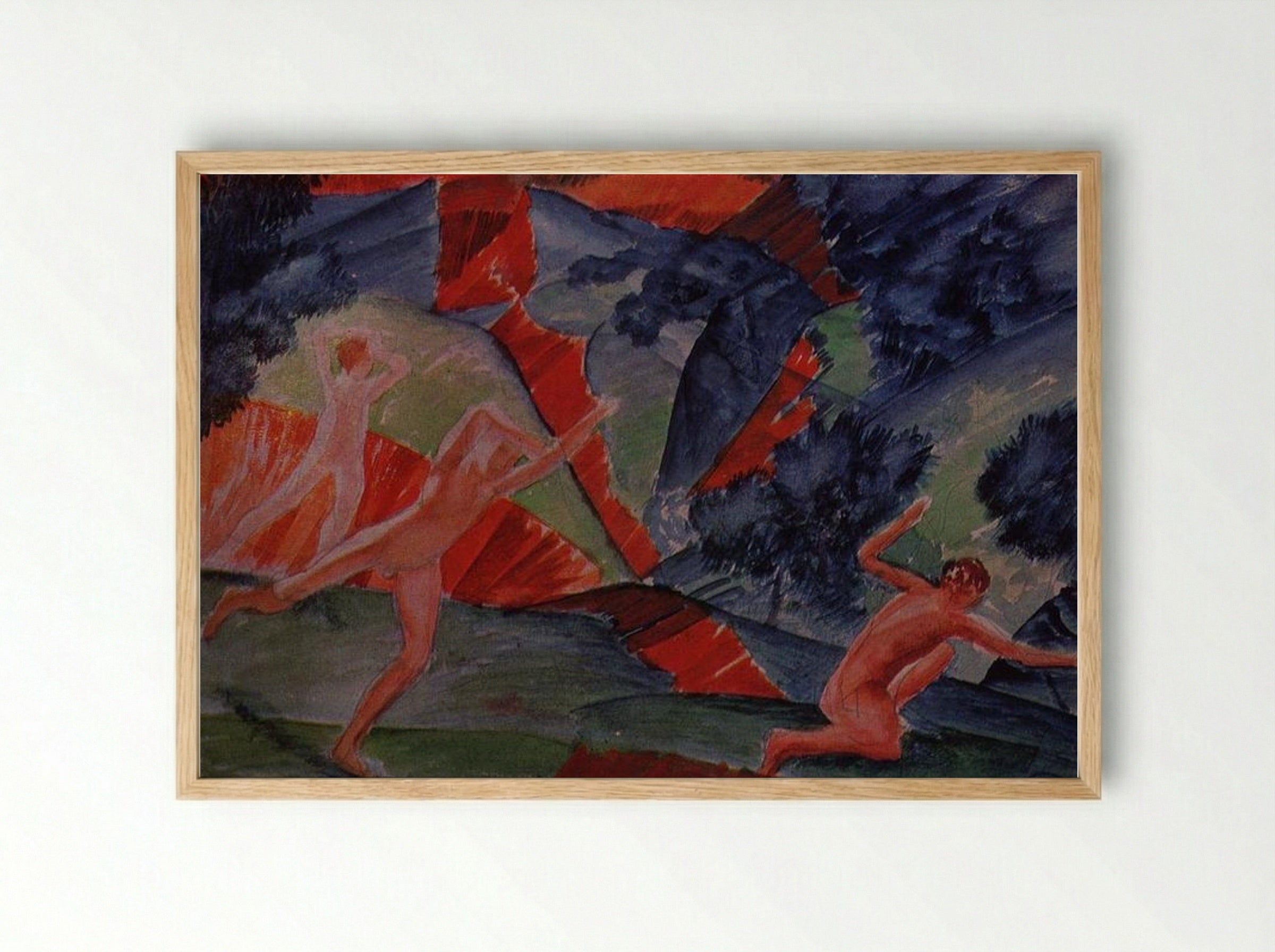 Hurricane - Kuzma Petrov-Vodkin - Framed Print Wood