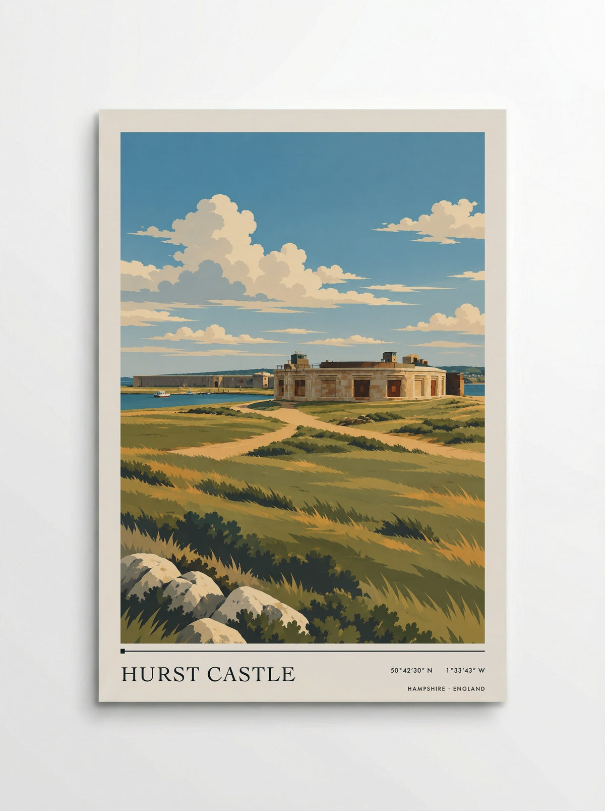 Hurst Castle, Hampshire | Travel Poster - Poster