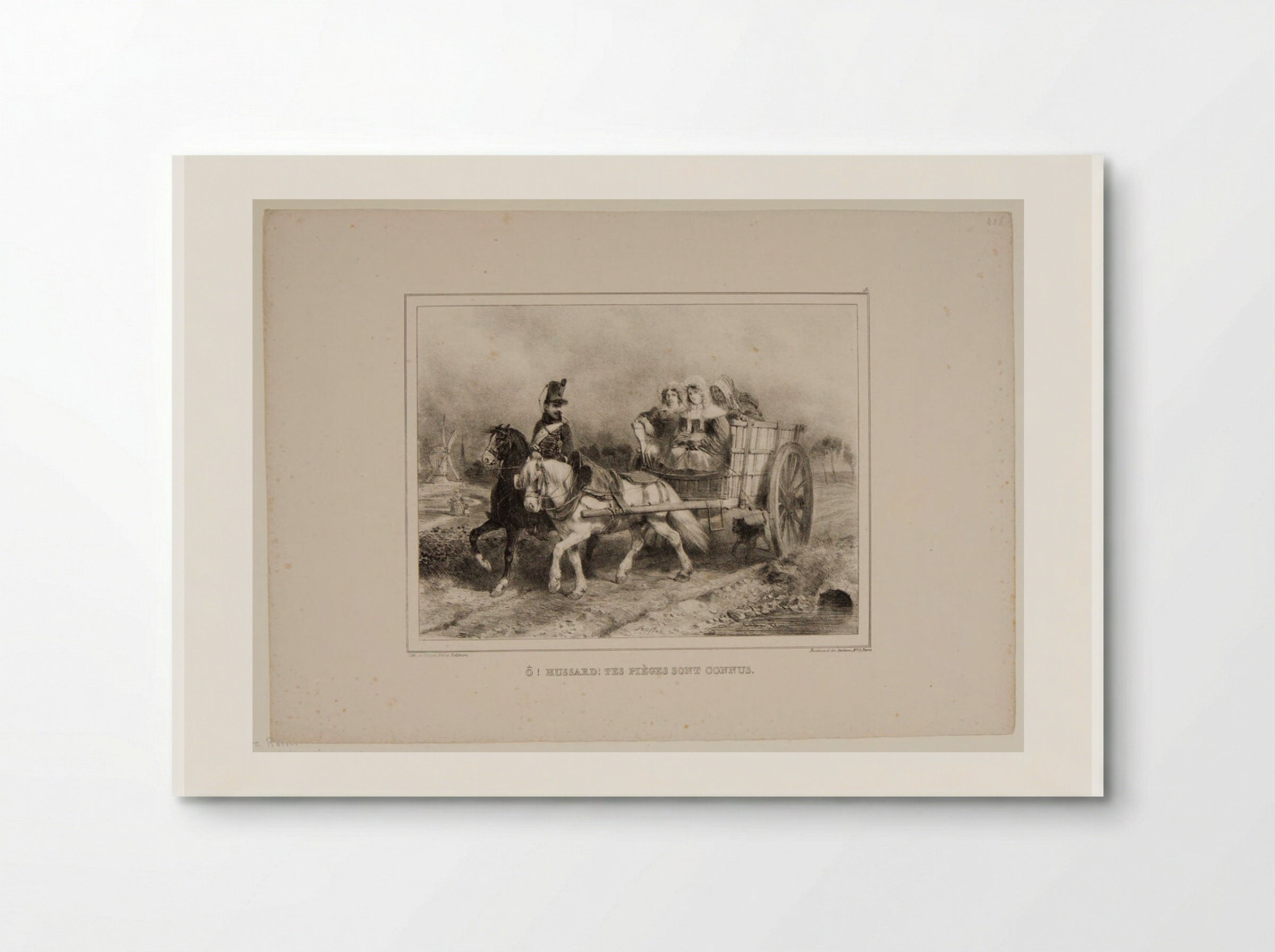 Ô ! Hussard ! Tes pièges sont connus - Denis-Auguste-Marie Raffet - Poster